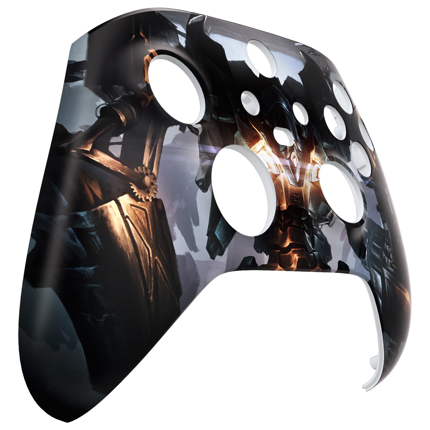 eXtremeRate Replacement Shell for Xbox Series X|S Controller - Unleash Your Style - Dark Hour Breaking Custom Acessories Skin Front Housing Cover for Xbox Core Controller Wireless[Control Without] - 5