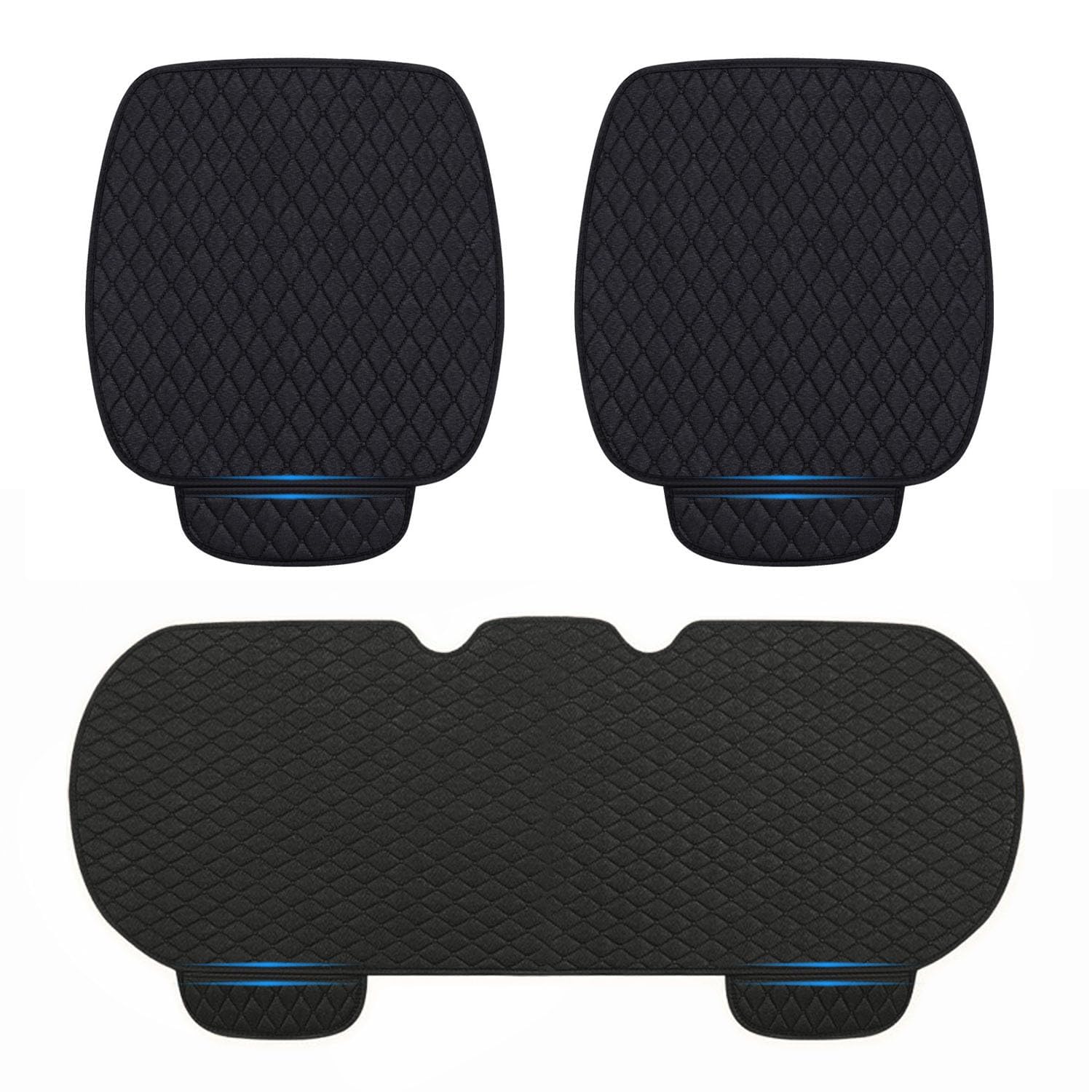 Housse de siège auto antidérapante Hyundai Tucson NX4 coussins de protection noirs 3PCS