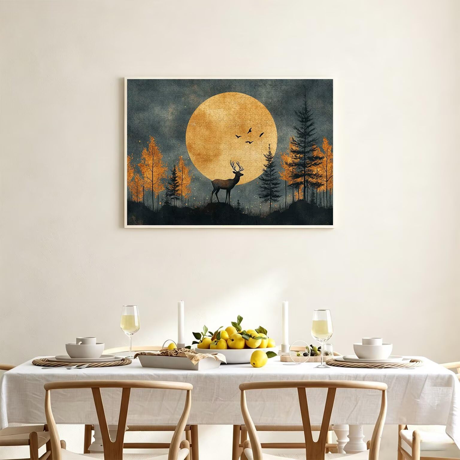 Puzzle dla dorosłych 2000, księżyc zwierzę, 99 x 70 cm, n-844