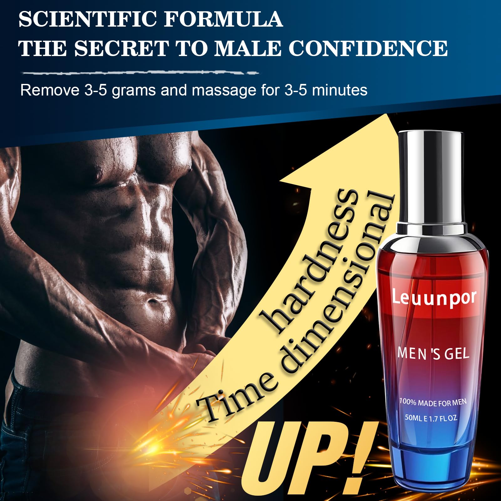 TERUMPMERC Men's Gel Extra Strength Massage Cream for Men - Power Massage Gel for Increase Size, Thickness, Strength to be Longer and Stronger 50ml/1.7OZ XXXL