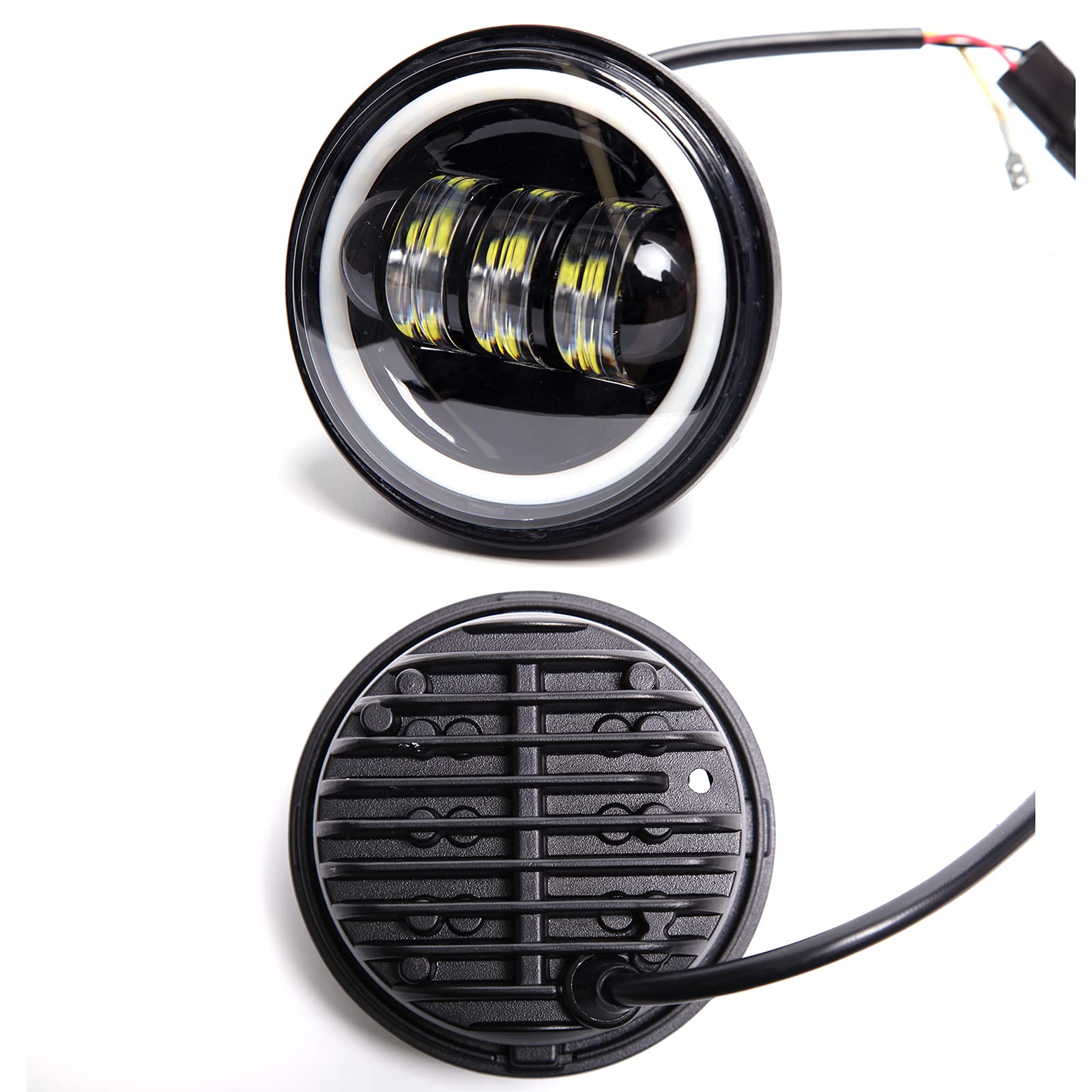 2PCS 4.5 "LED fendinebbia che passa luce moto fendinebbia per Road King Glide Street Glide Electra.