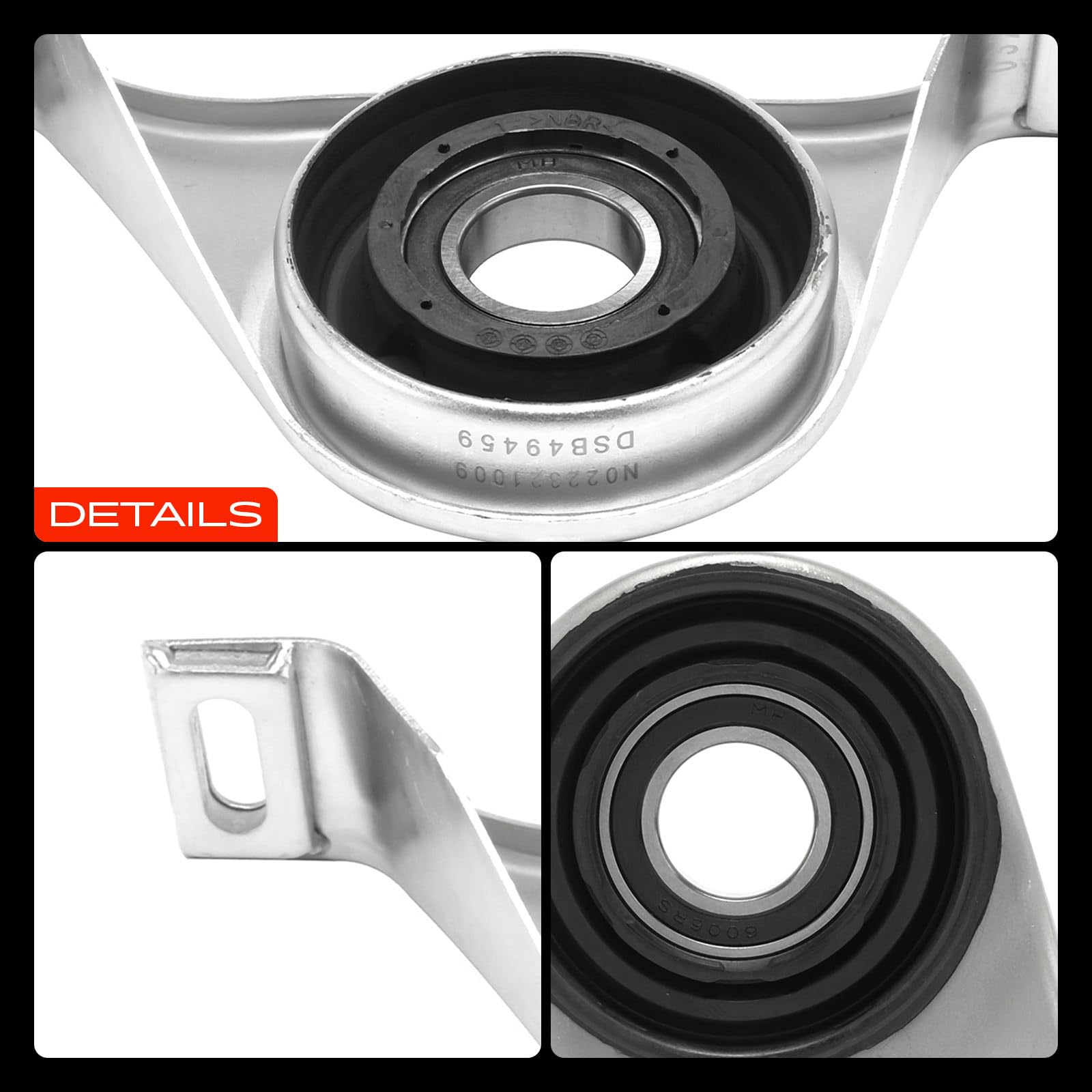 Frankberg Cojinete del árbol de transmisión Cojinete del árbol cardán Compatible con Clase E W211 Clase E T-Model S210 Clase E W210 Clase E T-Model S211 Clase S V220 W220 Replace# A211 410 03 81