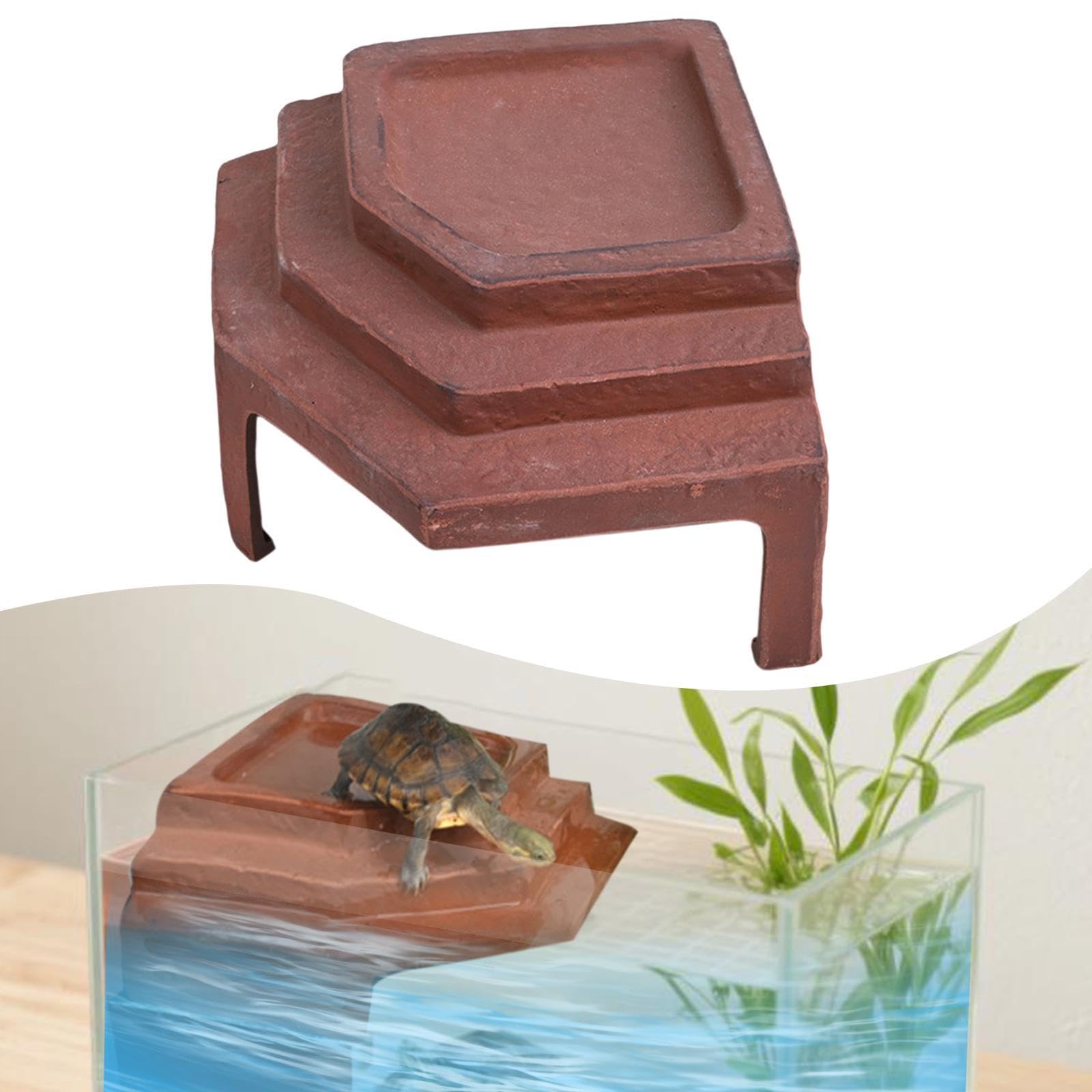 de Descanso para Tortugas, Adorno de Acuario para Geckos, Iguanas Y Serpientes.