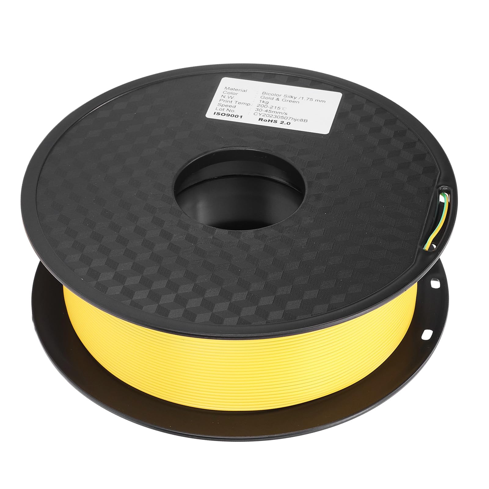 Filamento PLA para impresora 3D Filamento PLA de doble color de 1,75 mm similar a la seda dicromático dorado verde para entusiastas y profesionales de la impresión 3D Material