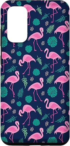 Funda para Galaxy S20 con diseño de pájaros tropicales para amantes del flamenco