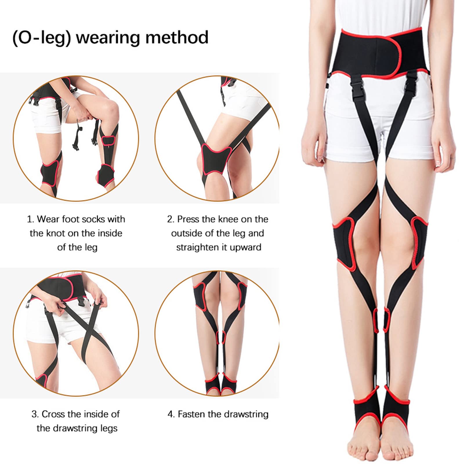 Urządzenie do korekcji nóg, pasek do korekcji nóg XO, korekcja pasa piersiowego Knock Knees Valgus Deformacja nogi Łuki Pasek Prostny pasek