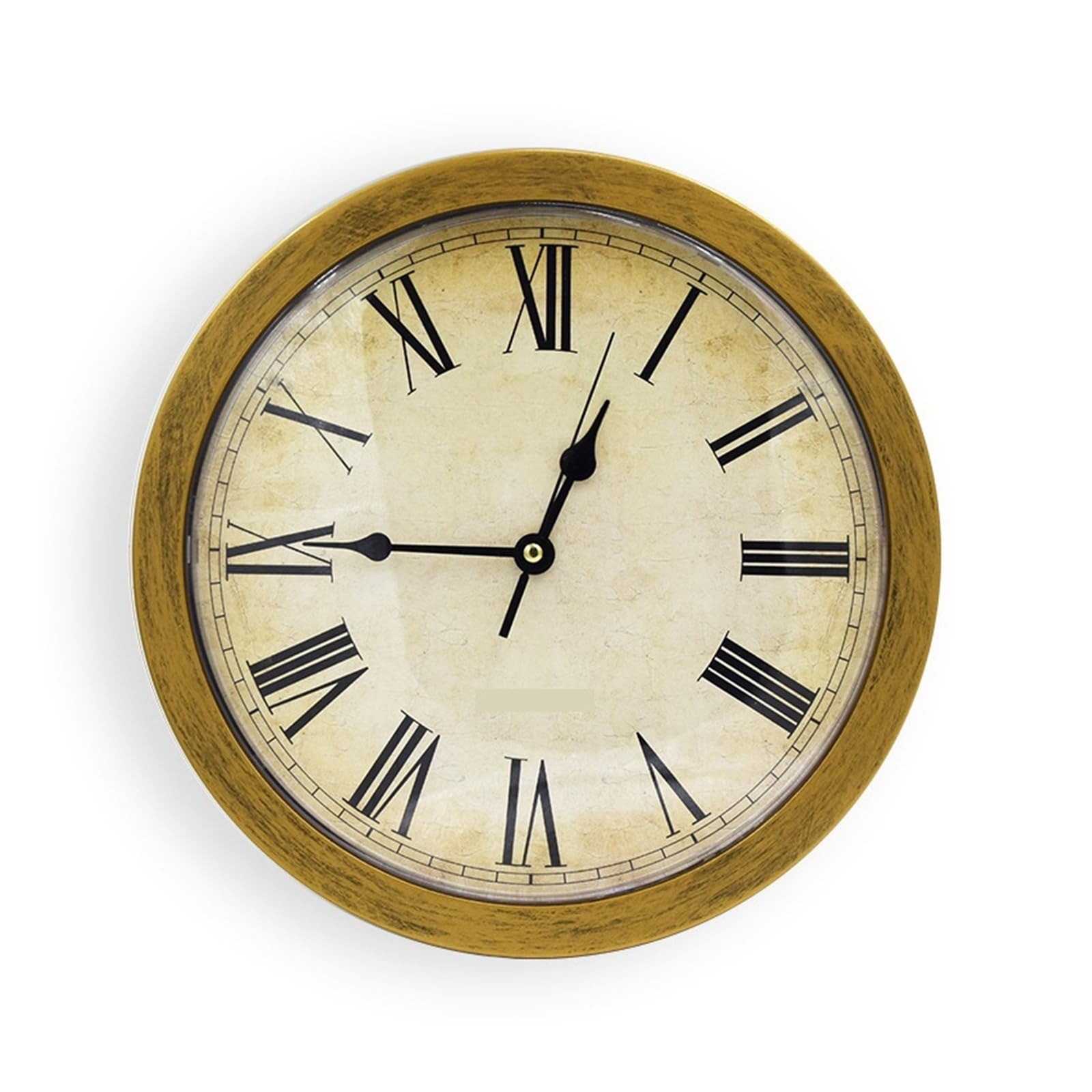 Sight Secret Wall Clock with Hidden Compartment Hide Cash Jewelry Keys Valuables Safe Box(Gold)