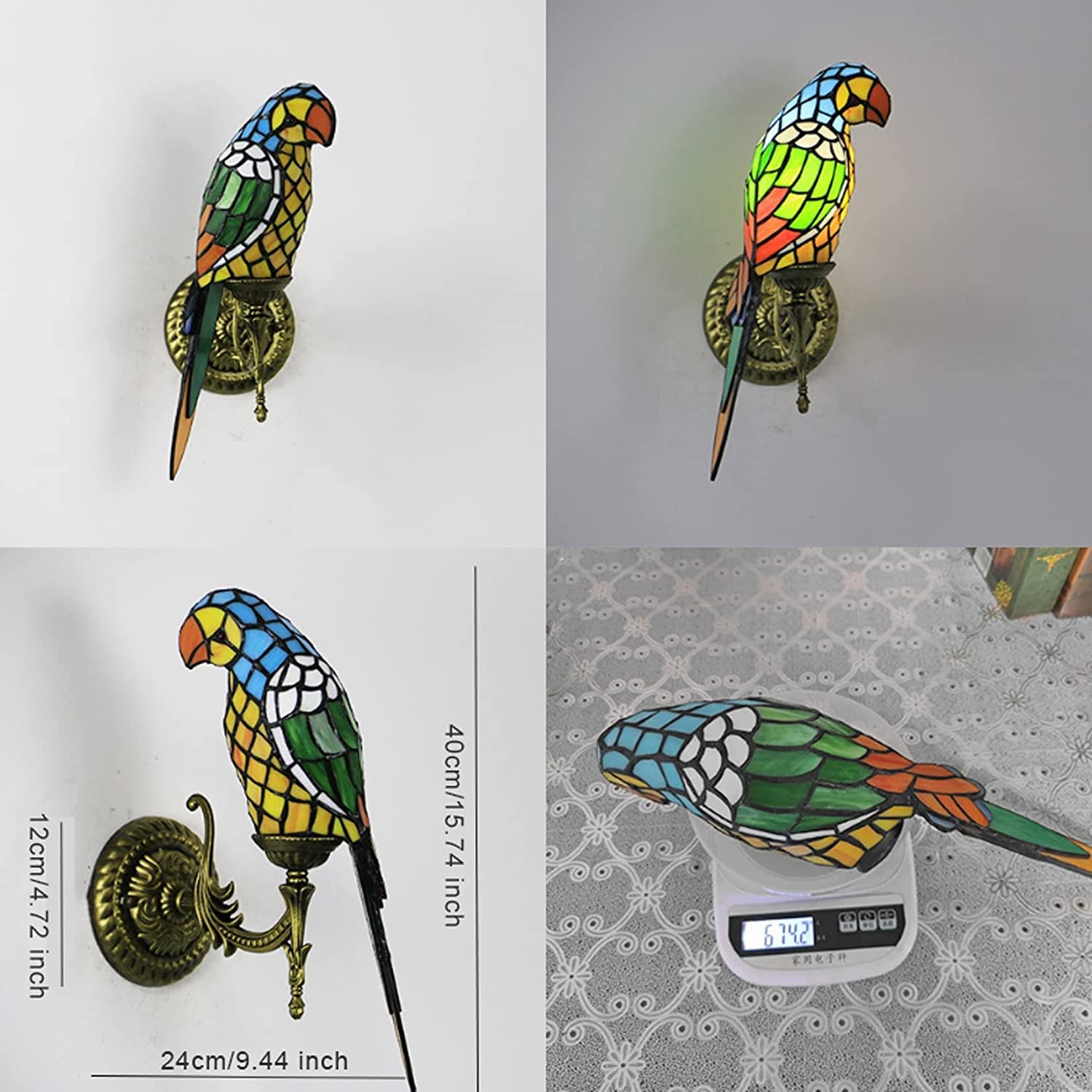 Amazon.co.jp : Tiffany スタイル壁ランプ,ティファニー ブラケット  