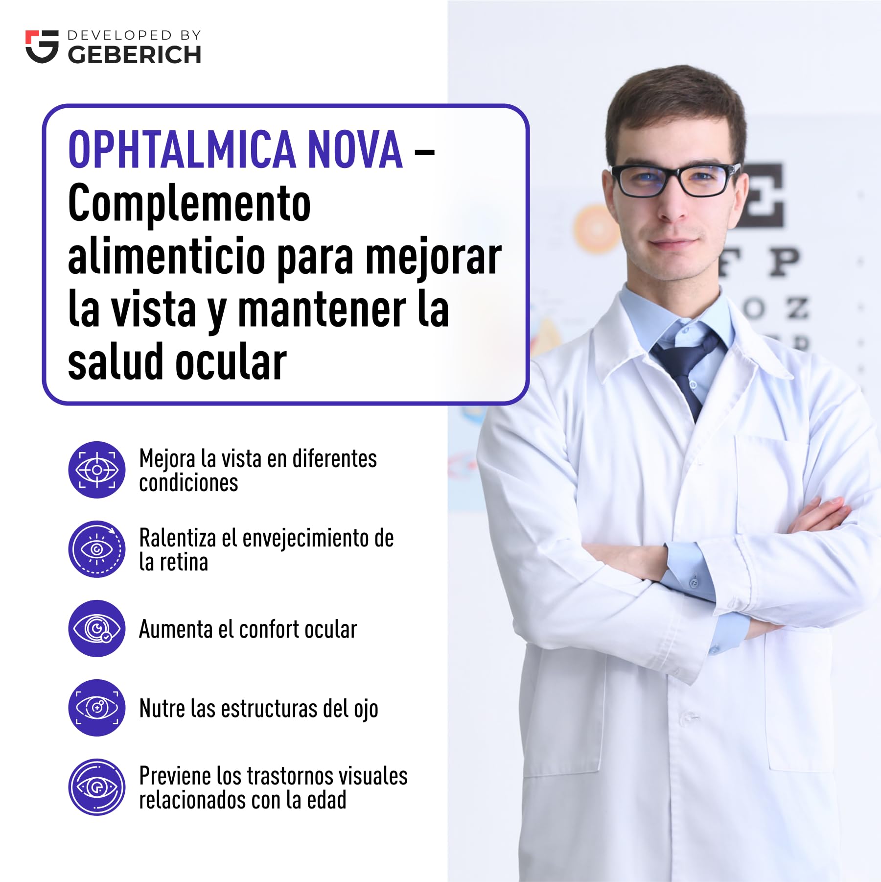 OPHTALMICA NOVA – Apoyo para la Visión – con Luteína, Zeaxantina – Complemento Alimenticio