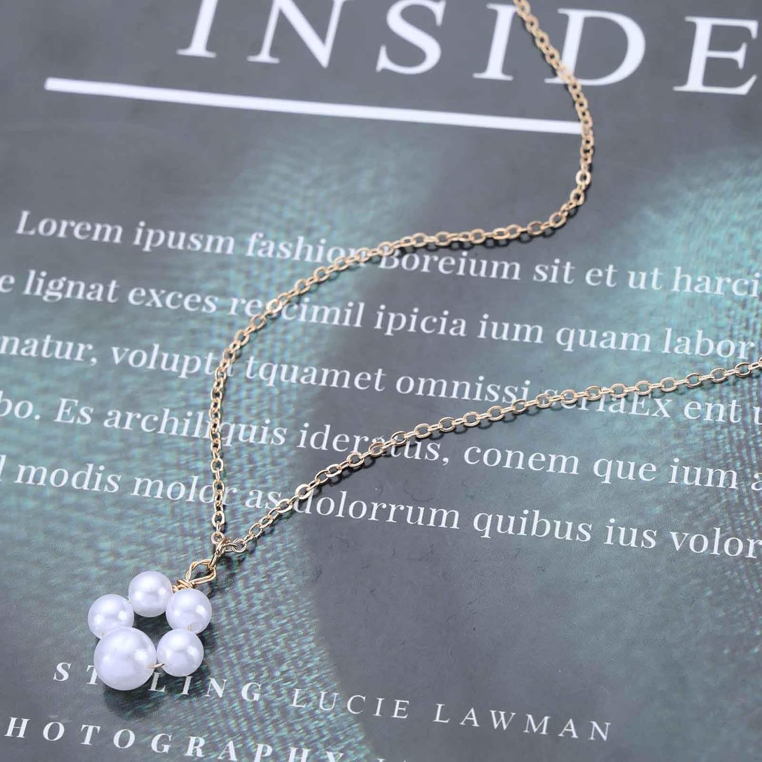 Andelaisi Boho Pearl Choker Necklace Vintage Pearl Cat Claw Necklace Gold Cute Pearl Necklace Minimalist Pearl Chain Necklace Jewelry for Women - Image 4