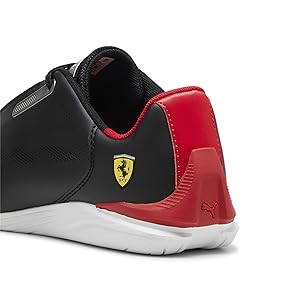 Amazon.com | PUMA Unisex Low-Top Sneaker, Black Rosso Corsa