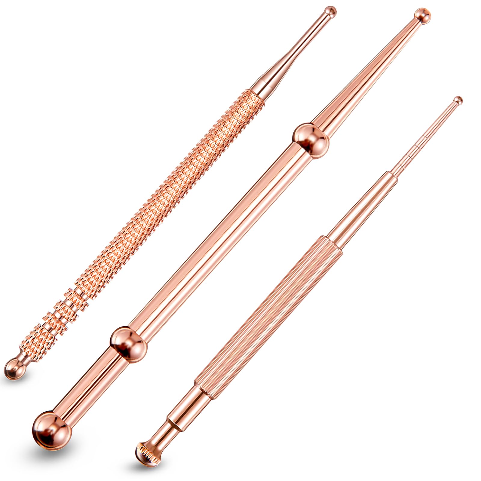 Nuanchu 3 Pieces Rose Gold Acupuncture Pen Set