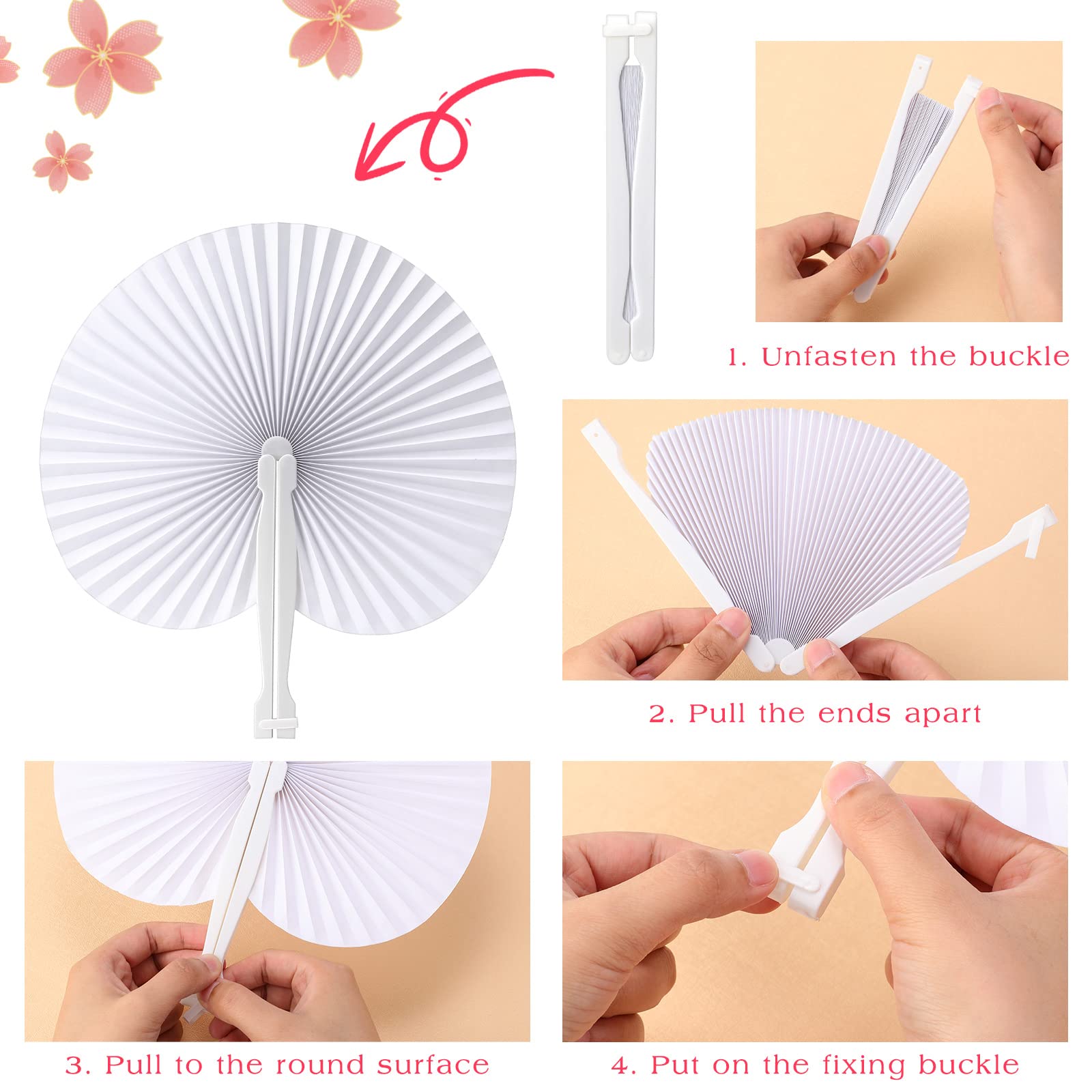 Bâtons Éventail ANTETOK - Lot De 50 Bâtons Bois 20cm Pour Mariage Et DIY