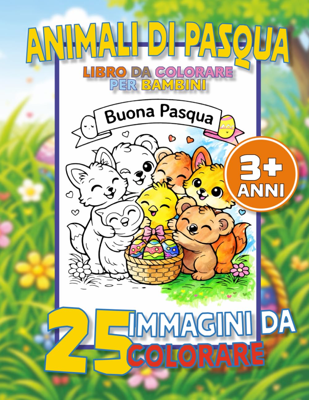 Animali di Pasqua: Libro da colorare per bambini