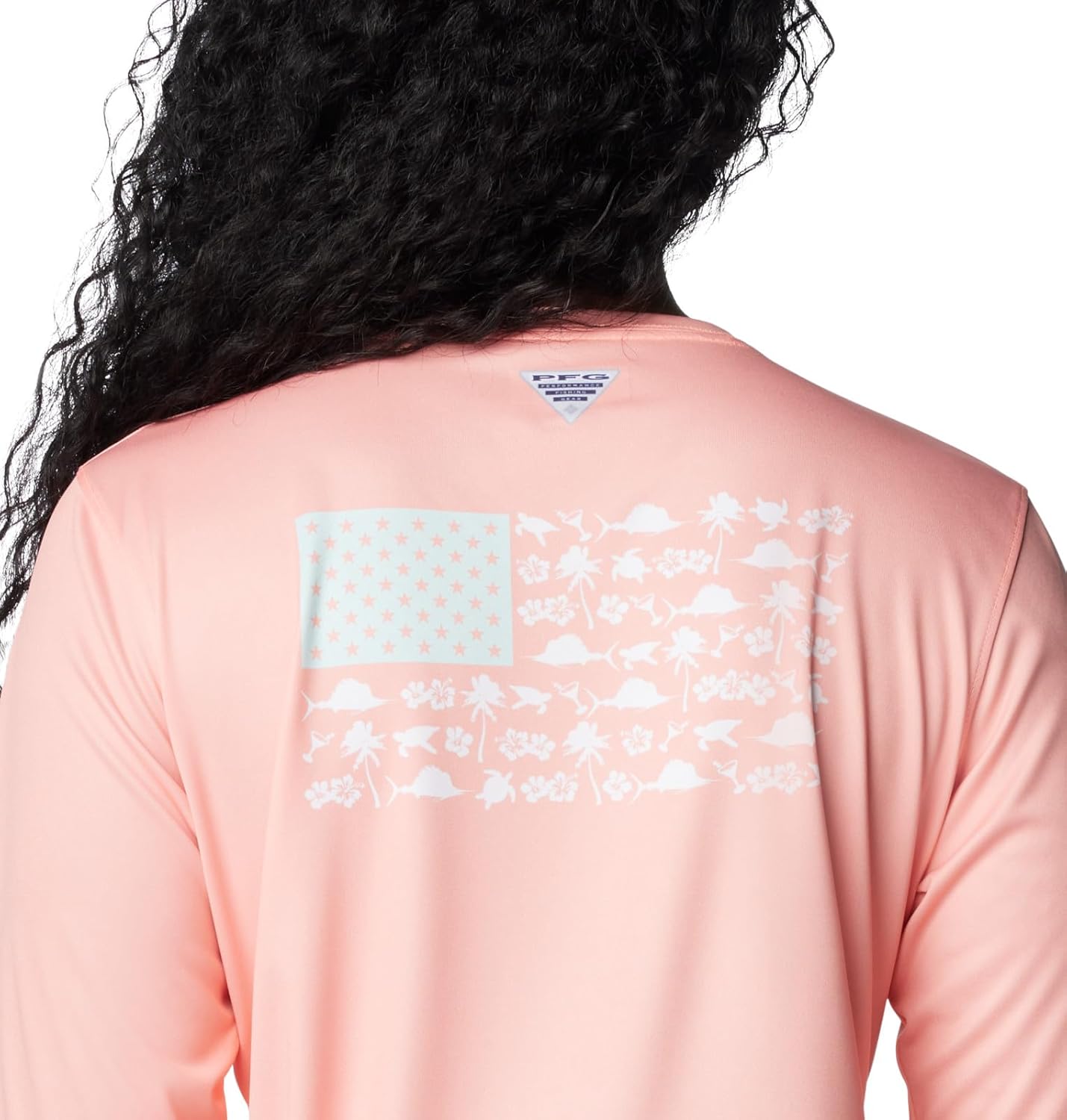 Columbia Womens Tidal Tee™ PFG Fish Flag LsTidal Tee PFG Fish Flag Long Sleeve - Image 5
