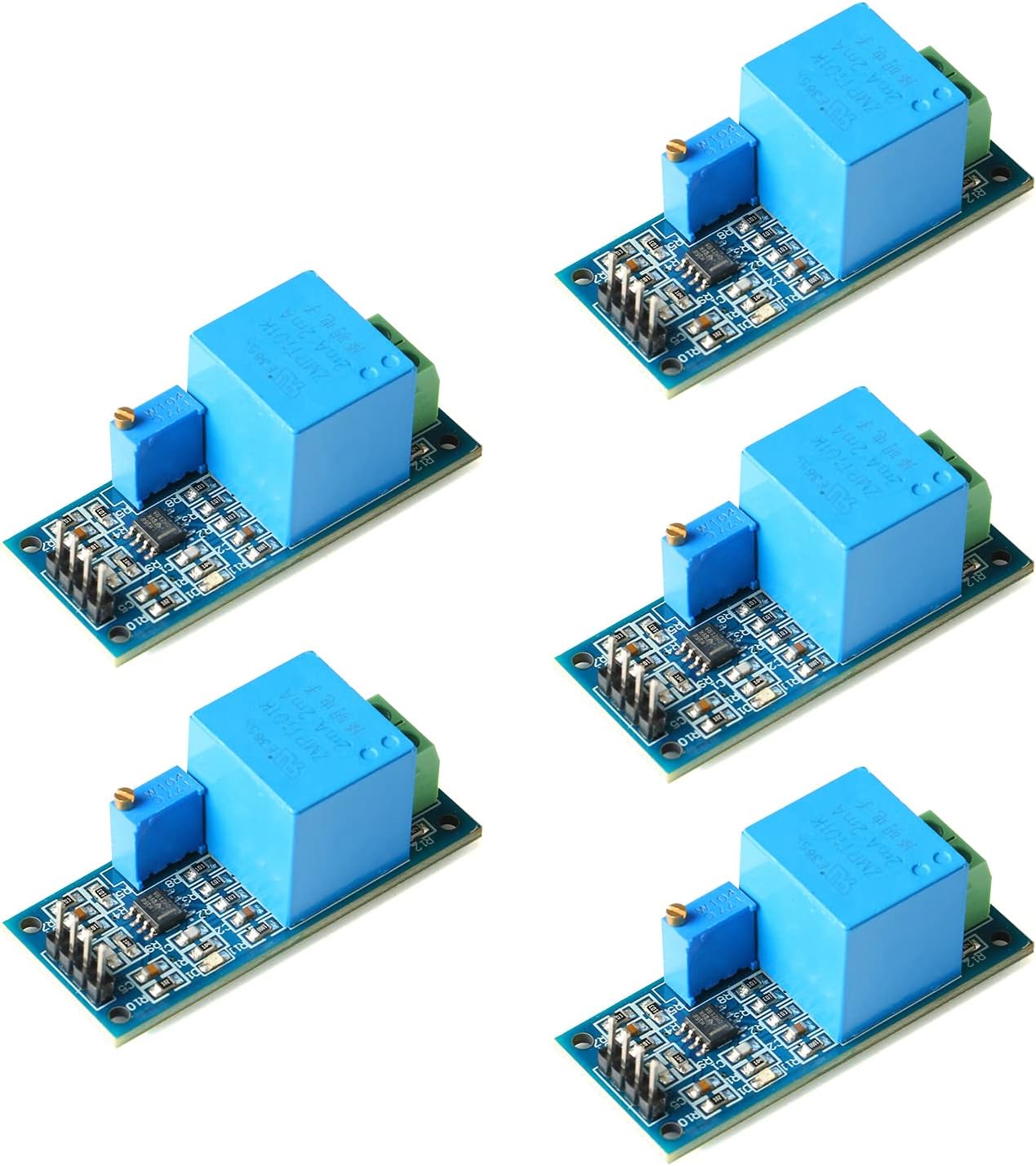 5Pcs ZMPT101B Voltage Transformer Module Single Phase AC Voltage Transformer Module 5-30V Output Voltage Sensor Signal Acquisition ZMPT101B Power Supply Voltage Module