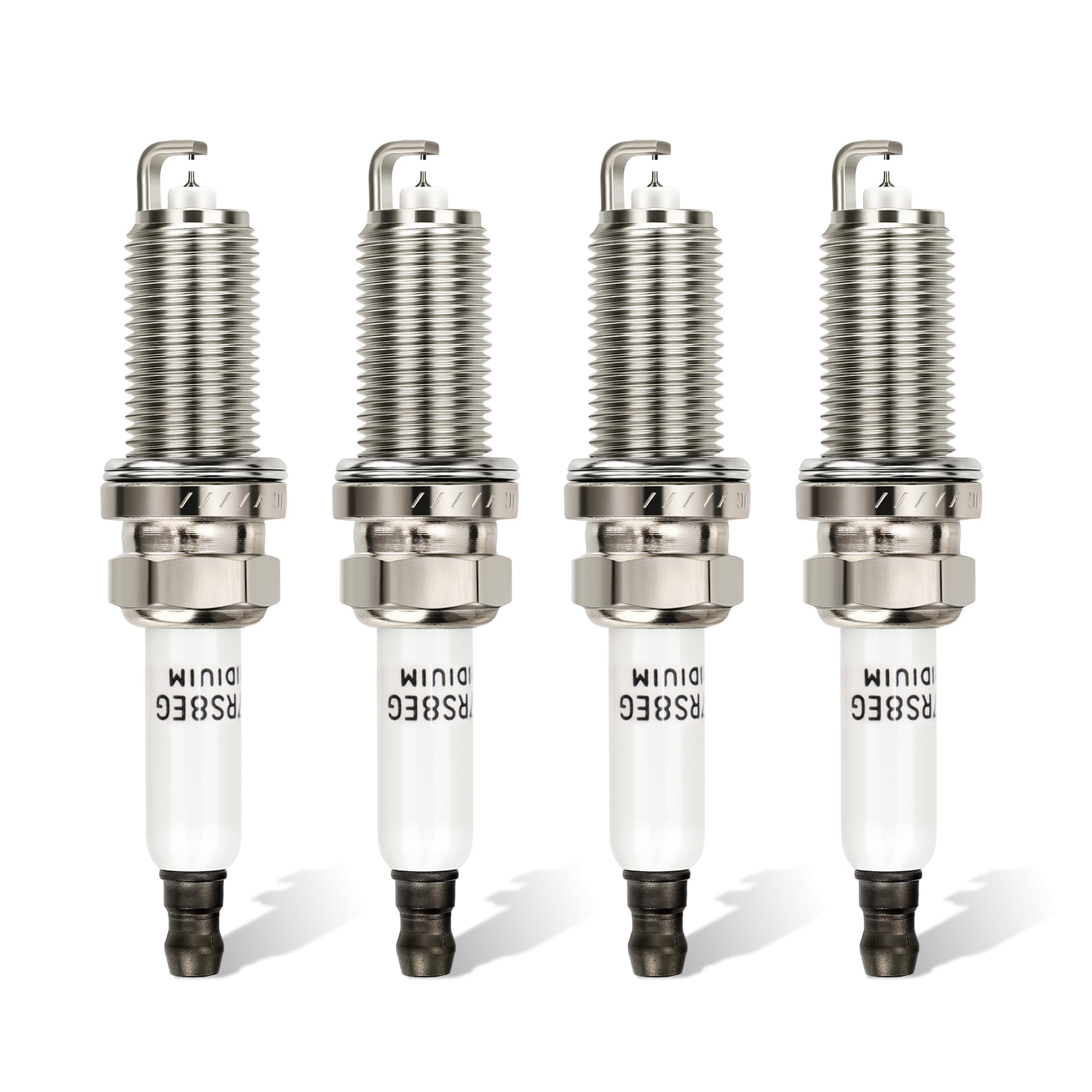 Photo 1 of Double Iridium Spark Plug Compatible with AUDI A3 A4 A5 A6 Q3 Q5 R8 RS5 TT VOLKSWAGEN CC Jetta Golf Passat Tiguan Chevy Cruze Sonic Trax Volt 1675 PFR7S8EG (Pack of 4)