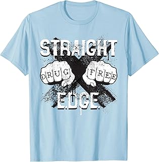 Drug Free Youth All Ages Show Straight Edge Hardcore T-Shirt