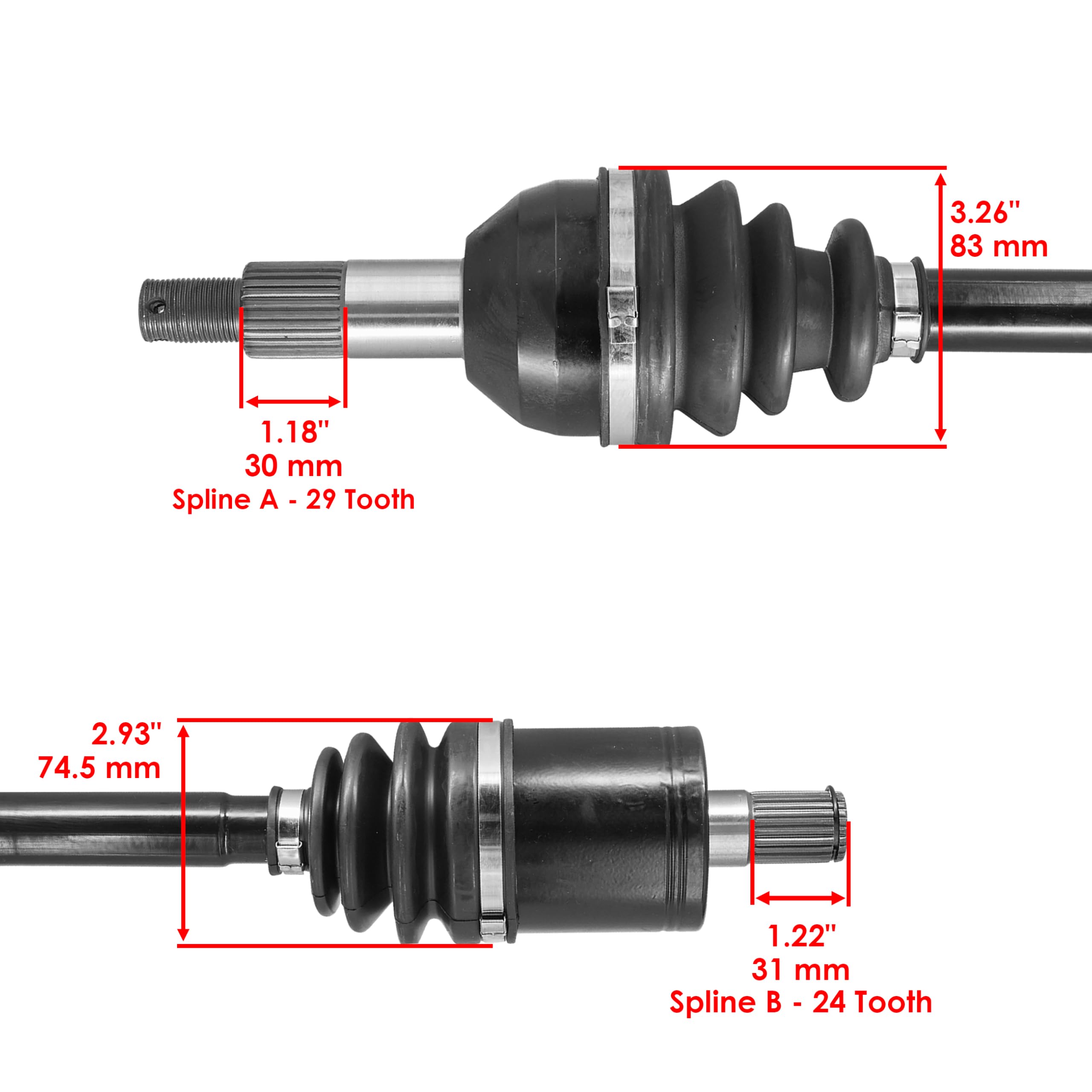 Amazon.com: Caltric 705402282 Front Left & Right CV Axle