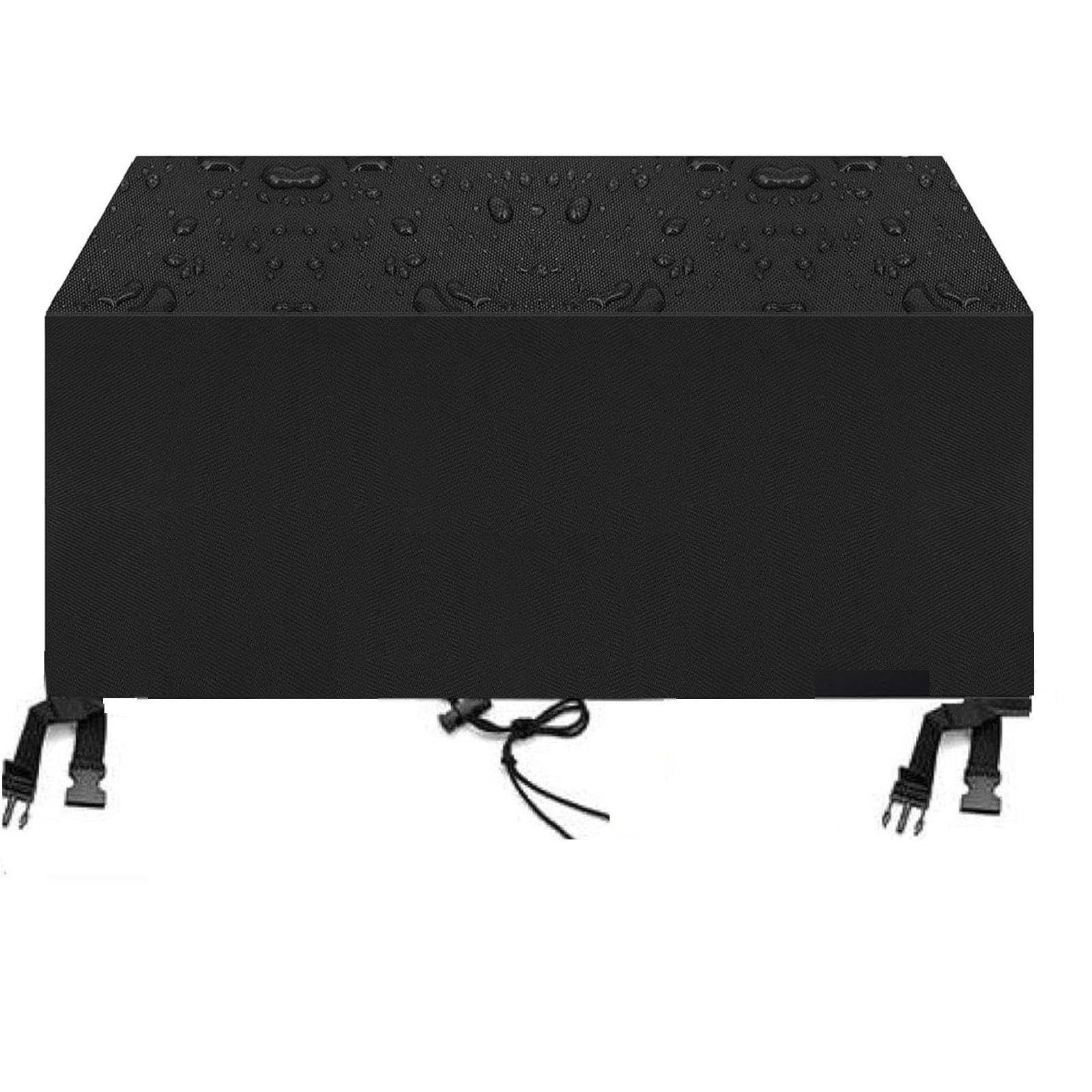 Copertura Tavolo Esterno Impermeabile- Telo Copritavolo Da Esterno Tessuto 190x140x90cm 420d Oxford Copertura Mobili Da Giardino Anti-Uv Antivento Rettangolare Copritavolo Rettangolare Da Esterno