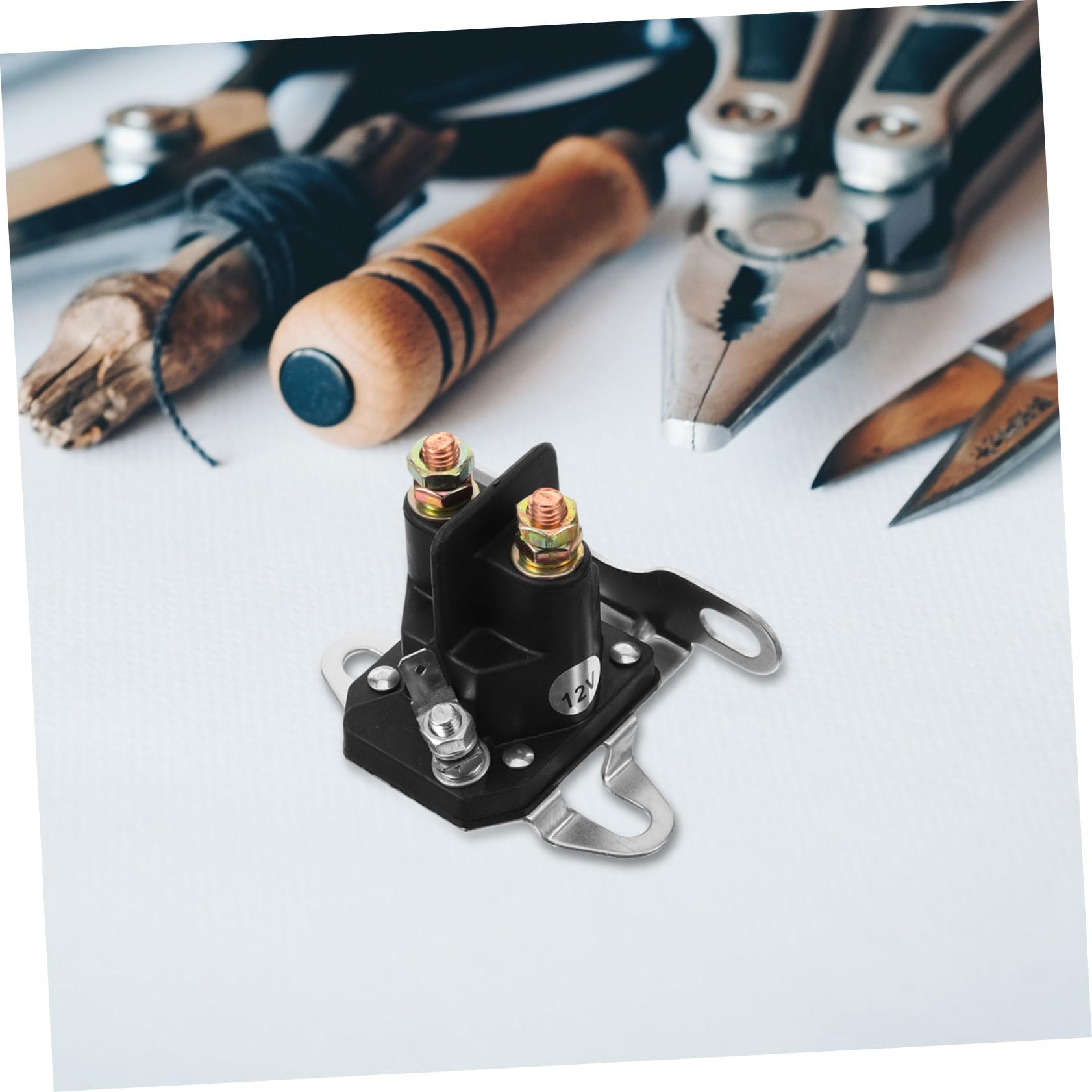 ifundom 5 Piezas De Arranque del Motor De Cortacésped Solenoides De Relé De Arranque Solenoide De Repuesto Relé De Solenoide De Arranque De Cortacésped Solenoide De Arranque De
