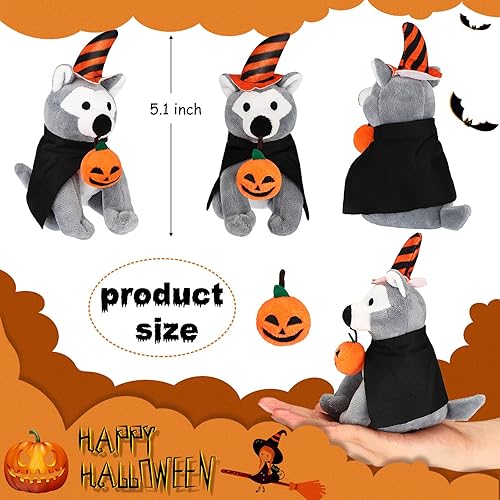 Miniatura 29 de Sumind 8 piezas de mini animales de peluche para perros pequeños de 5 pulgadas, surtidos a granel, lindos peluches de animales pequeños