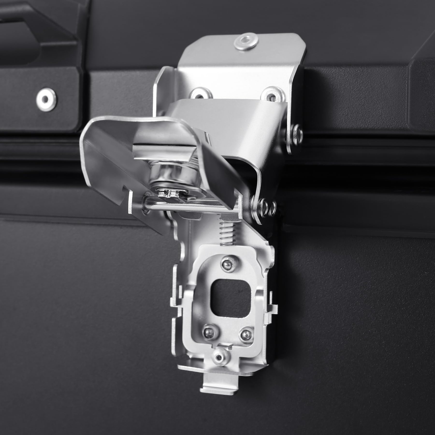 Maleta superior para moto 45L, maleta superior para scooter, resistente al agua, caja superior de aluminio, caja trasera de viaje para motocicleta, maletín de moto con cerradura de seguridad