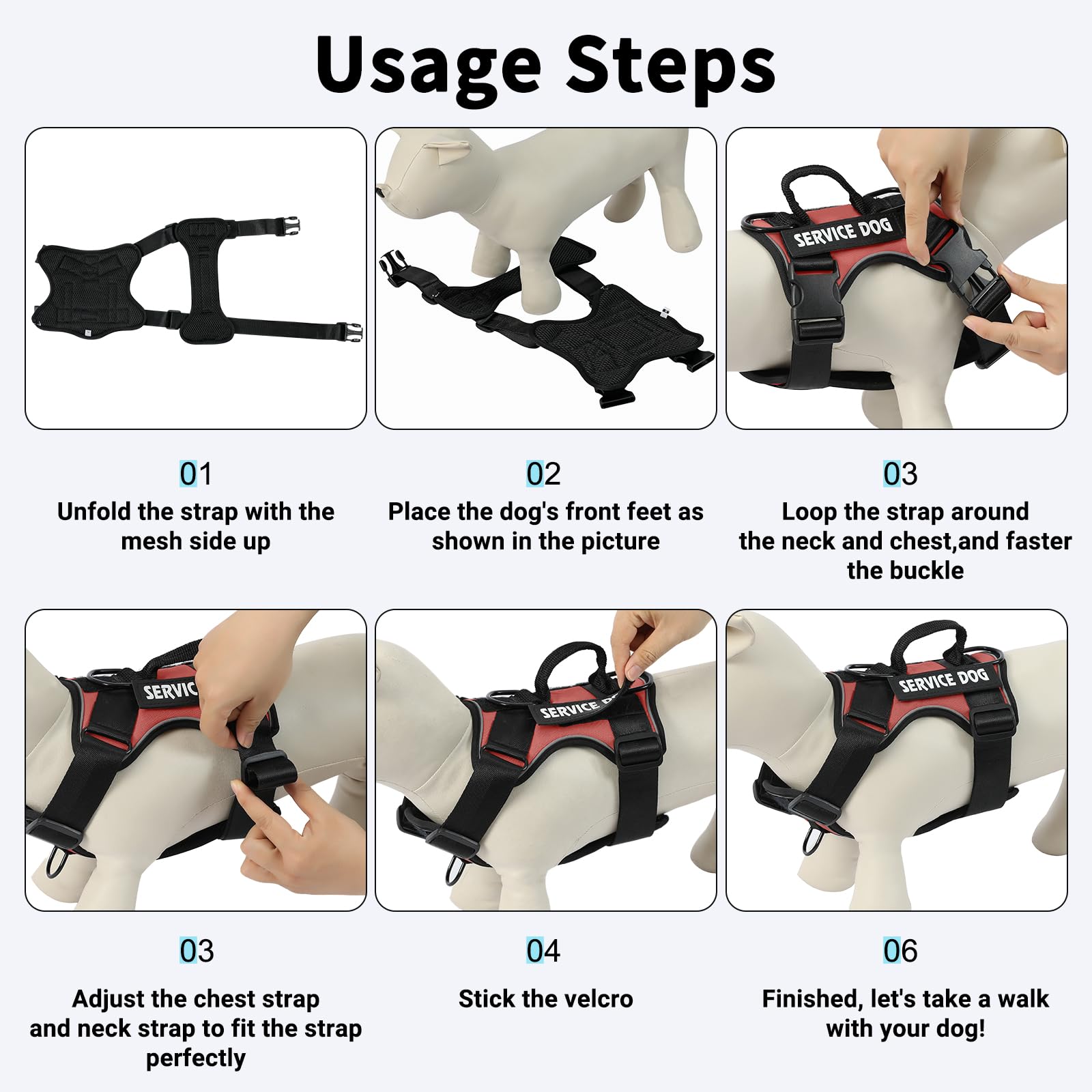 Belababy Dog Harness Small Medium Large - Image 3