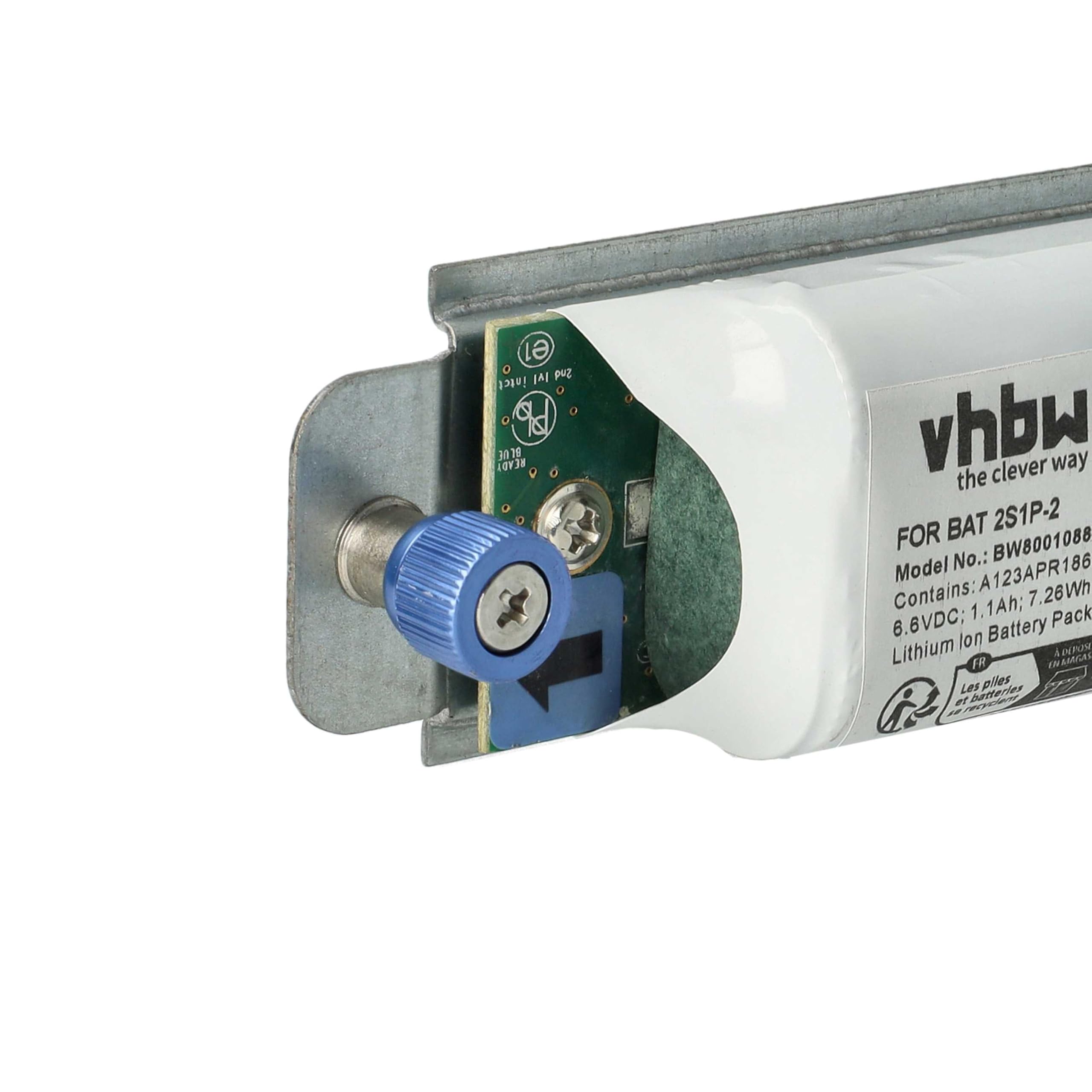 vhbw 1x batteria sostituisce 0D668J, 69Y2927, 69Y2926, D668J, BAT 2S1P-2, BAT-2S1P per notebook (1100mAh, 6,6V, Li-Ion)