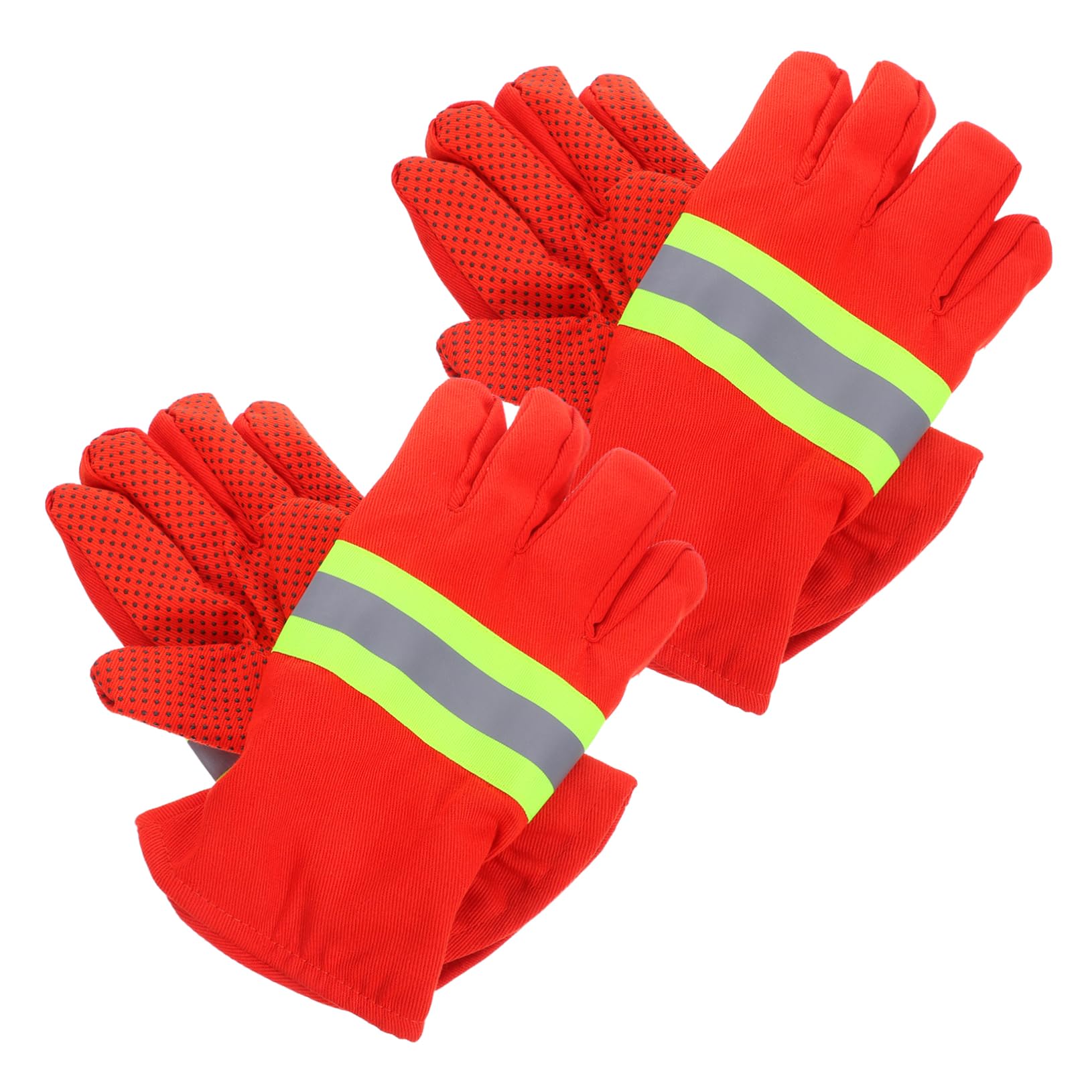 KOMBIUDA 2 Paia Guanti da Anticalore Guanti Ignifughi Isolanti per Vigili del Resistenza al Calore Elevata Design Ergonomico e Fodera Morbida per Lavori e Outdoor