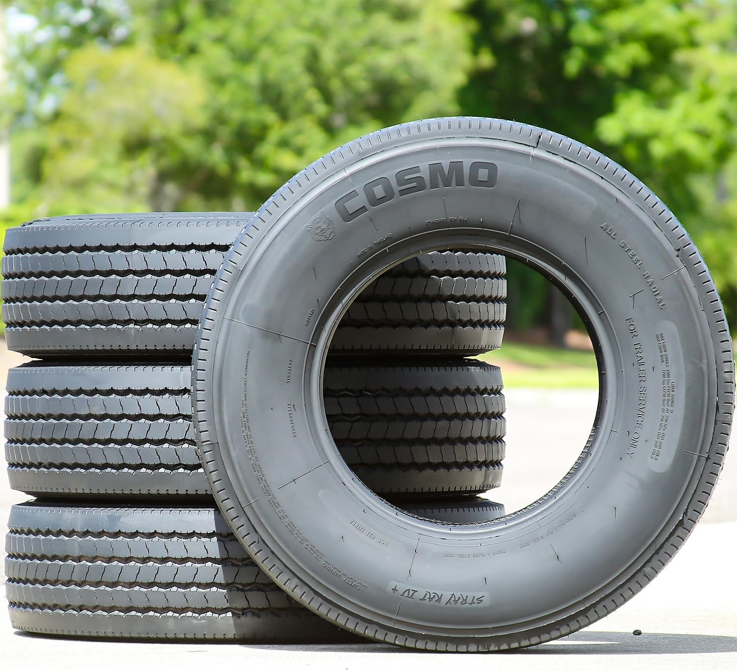 Cosmo Tires Stray Kat IV+ Premium Trailer Radial Tire-ST235/85R16 235/85/16 235/85-16 132/127L Load Range G LRG 14-Ply BSW Black Side Wall