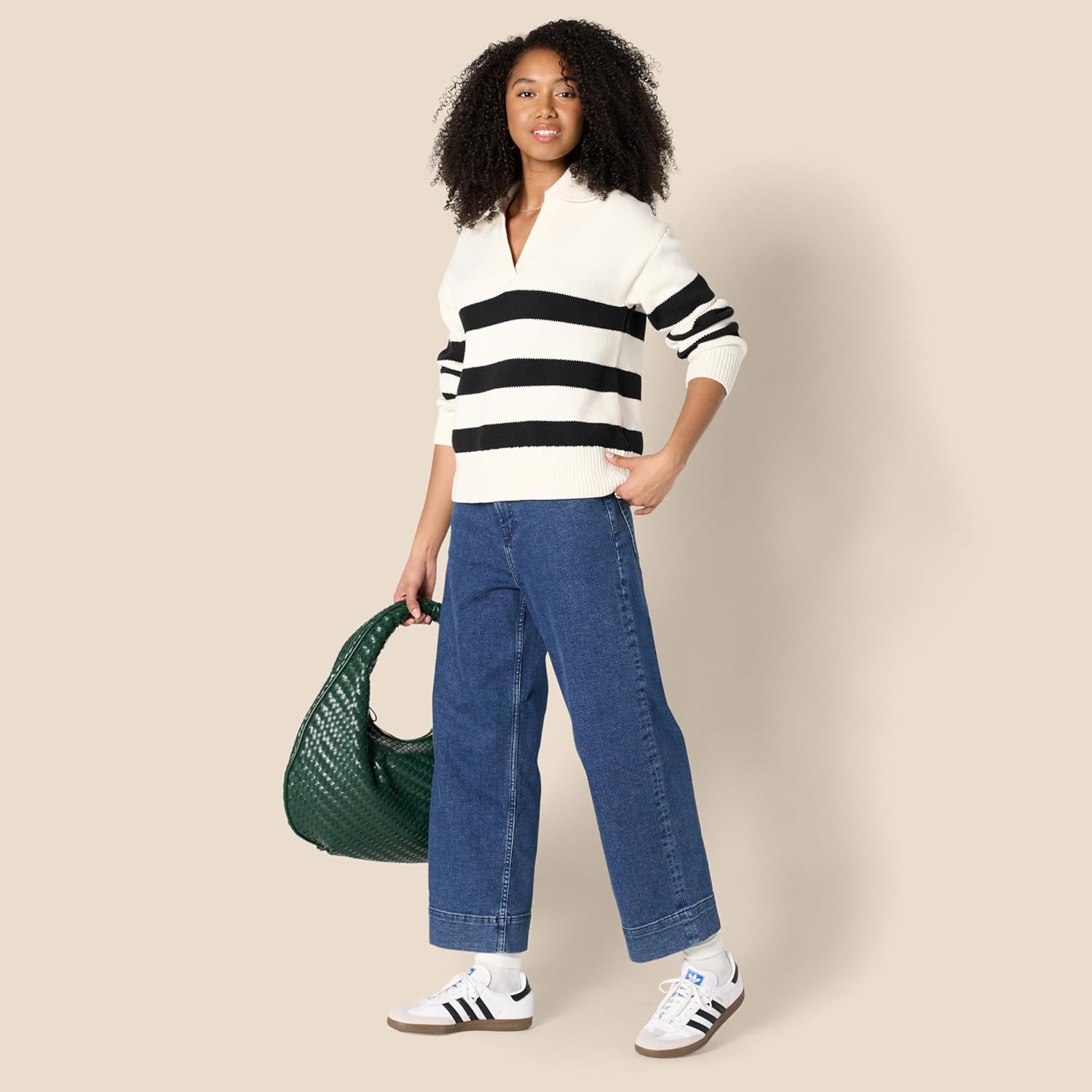 Amazon Essentials Women's Regular-Fit Midweight Cotton Polo Pullover Sweater - Image 4