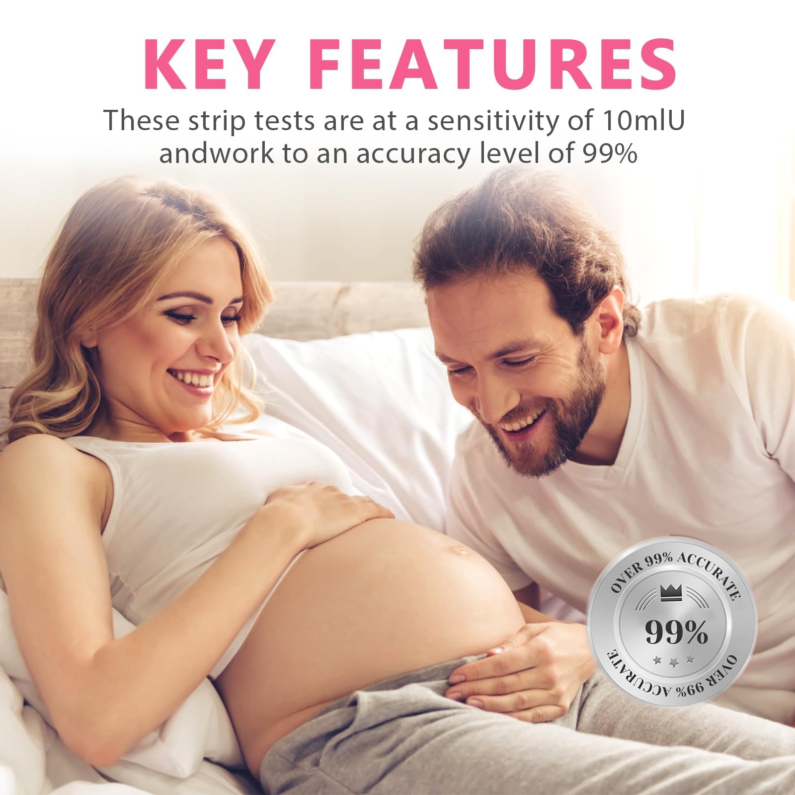 30 Pack Pregnancy Test Strips, Portable pregnancy tests strip, Pregnancy Test Strips for Early Detection, Rapid detection within 3-5 minutes, Reliable Results at Home - 2