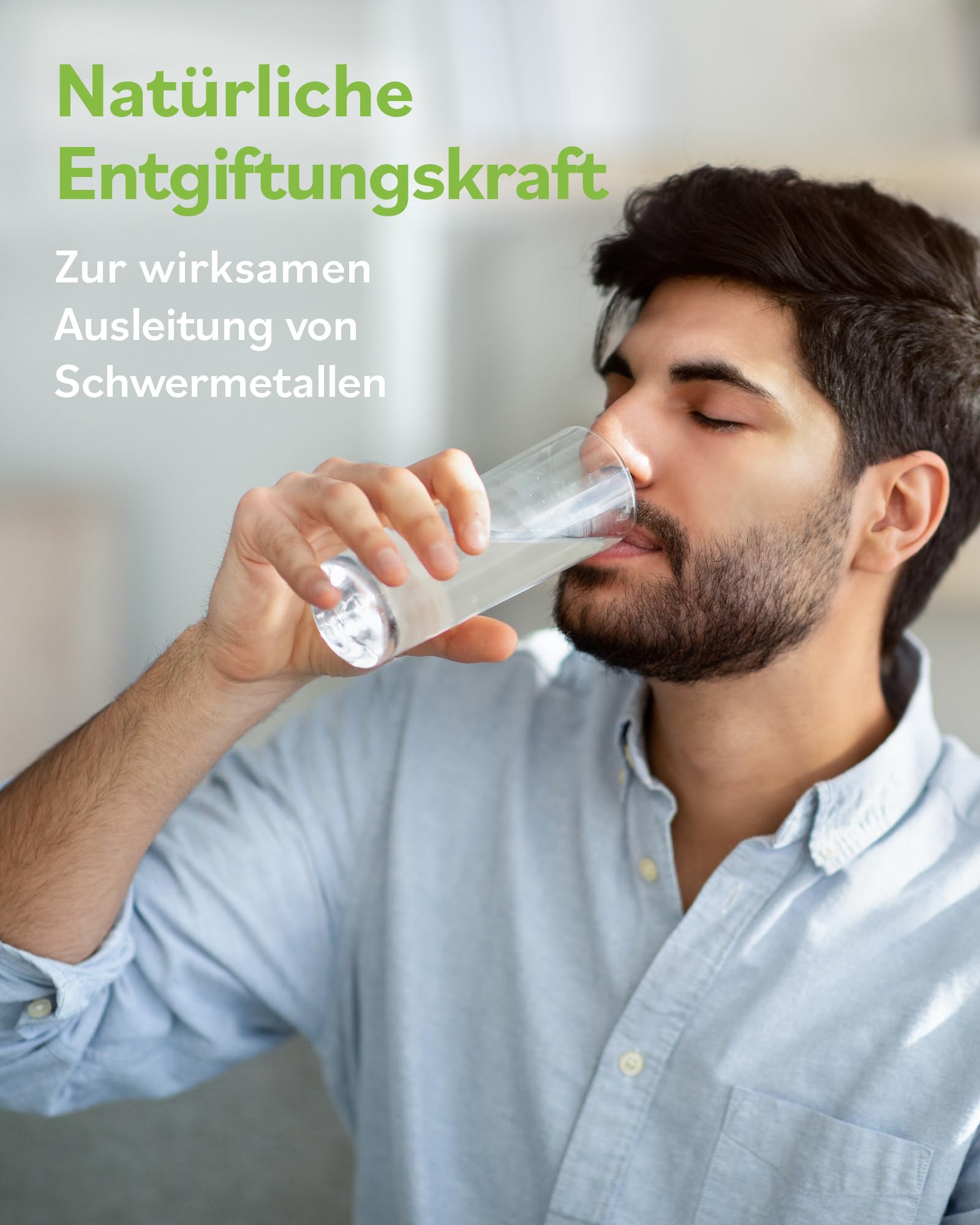 ZeoBent MED 200 Detox-Kapseln, Medizinprodukt, hochdosiert, hochwirksam ultrafein 9µm, Apothekenqualität, Entgiftung von Schwermetallen, 100% Zeolith-Klinoptilolith, Zeolith Bentonit