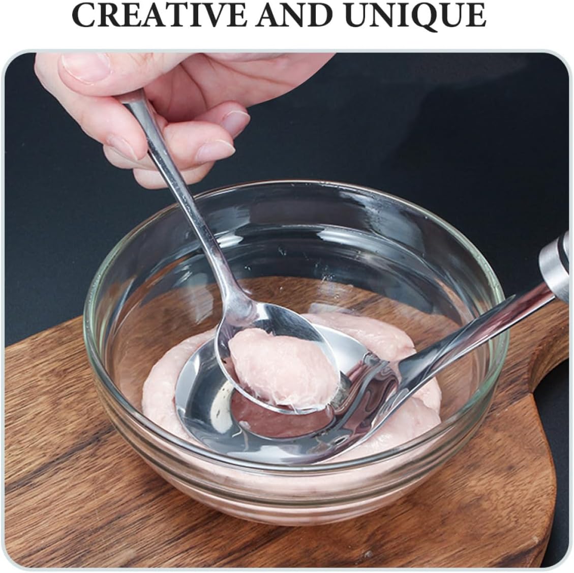 NUOBESTY 2pcs 20cm Glass Mixing Bowls Dumpling Filling Bowls Multipurpose Food Prep for Kitchen and Dining