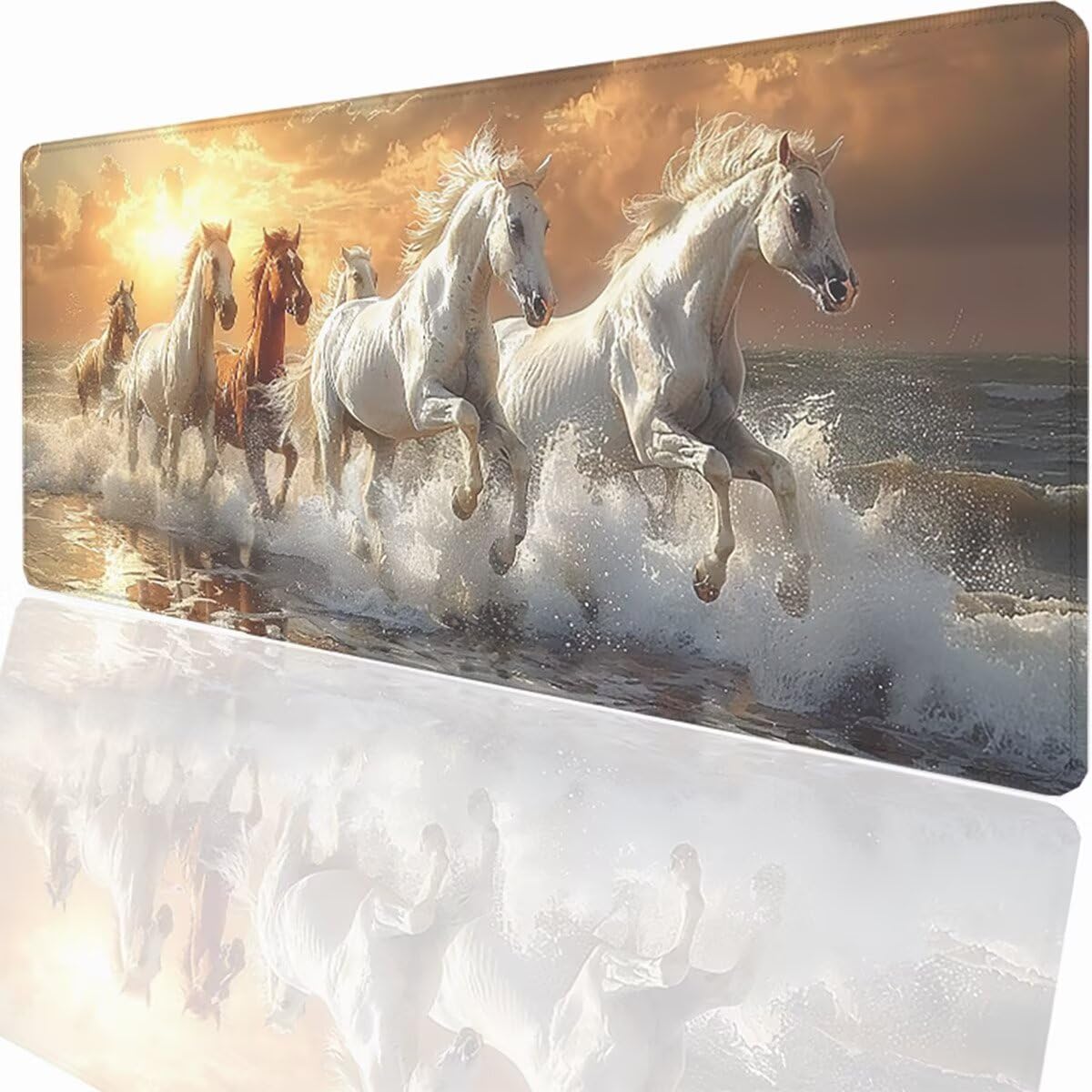 Tappetino per Mouse Gaming XXL 1200x600x3mm– Ufficio Mousepad Grande – Migliora la Velocità e la Precisione Tenuta Stabile Sottomano per Ufficio e Casa Accessori Scrivania Animale PjY13685 N-U