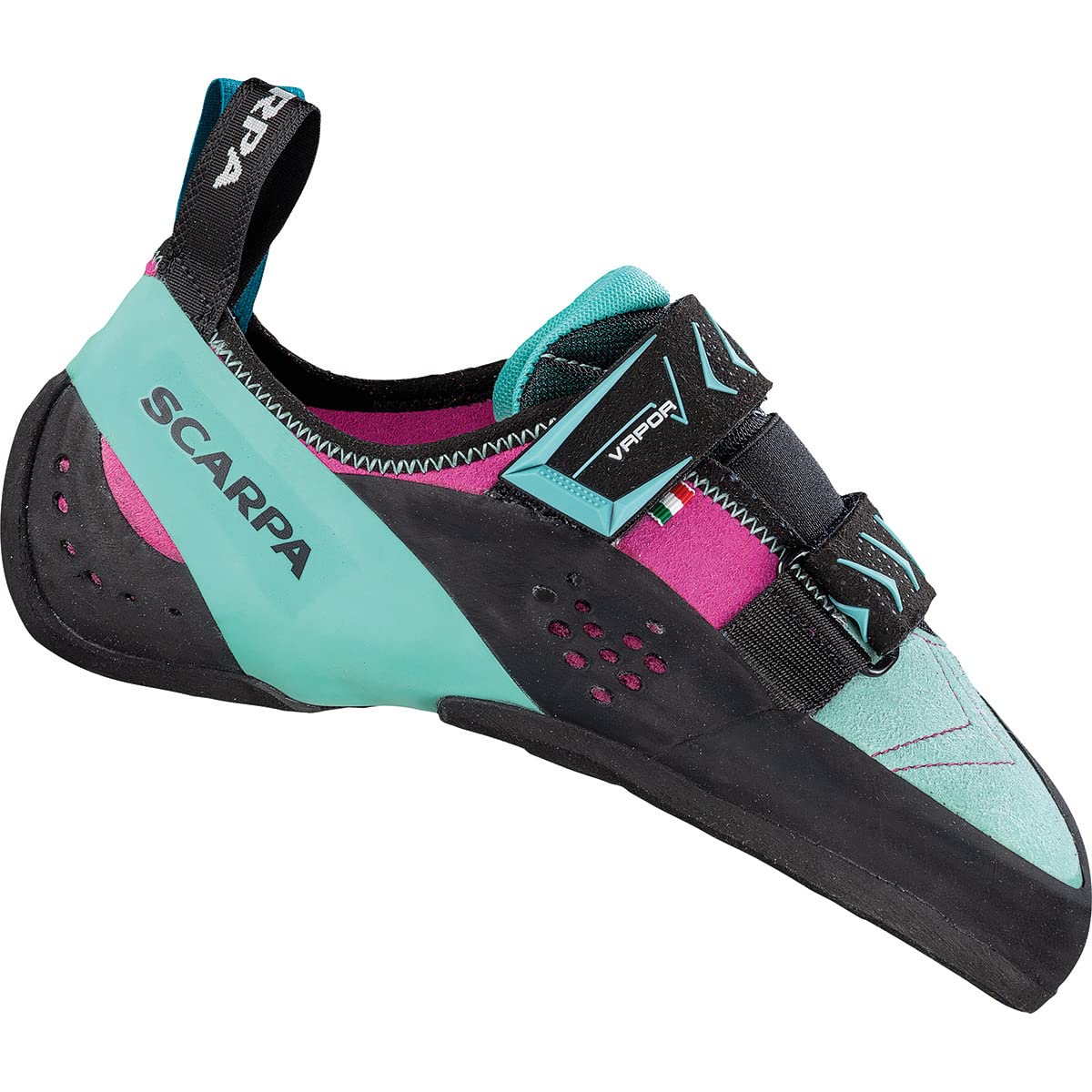 Scarpa Vapor V Women - Kletterschuhe - dahlia/aqua