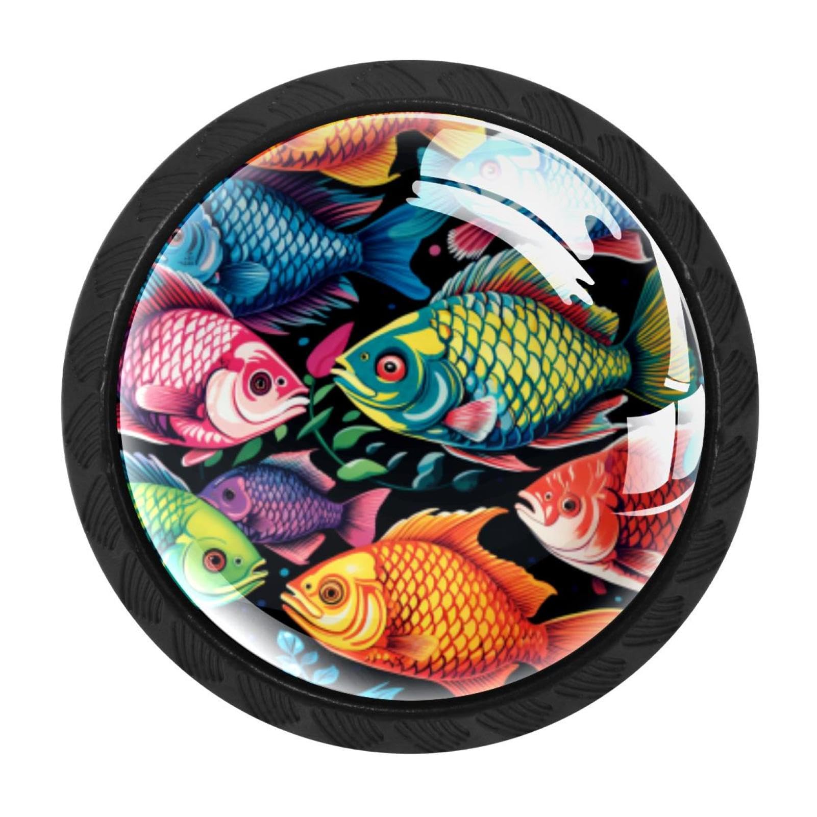 Chenzzzz Multicolored 03 4 Pieces Kitchen Cabinet Knobs Fish Drawer Knobs Dresser Knobs Drawer Pulls Door Knobs Dresser Drawer Handles Knobs For Dresser Drawers