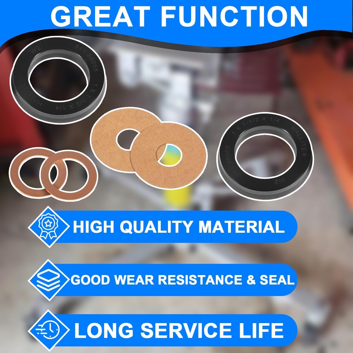 Transmission Jack Seal Repair Kit replacement for 47678-45 & WU711K,Repair Rebuild Kit for Wudel 711/OTC 1789 High Lift Transmission