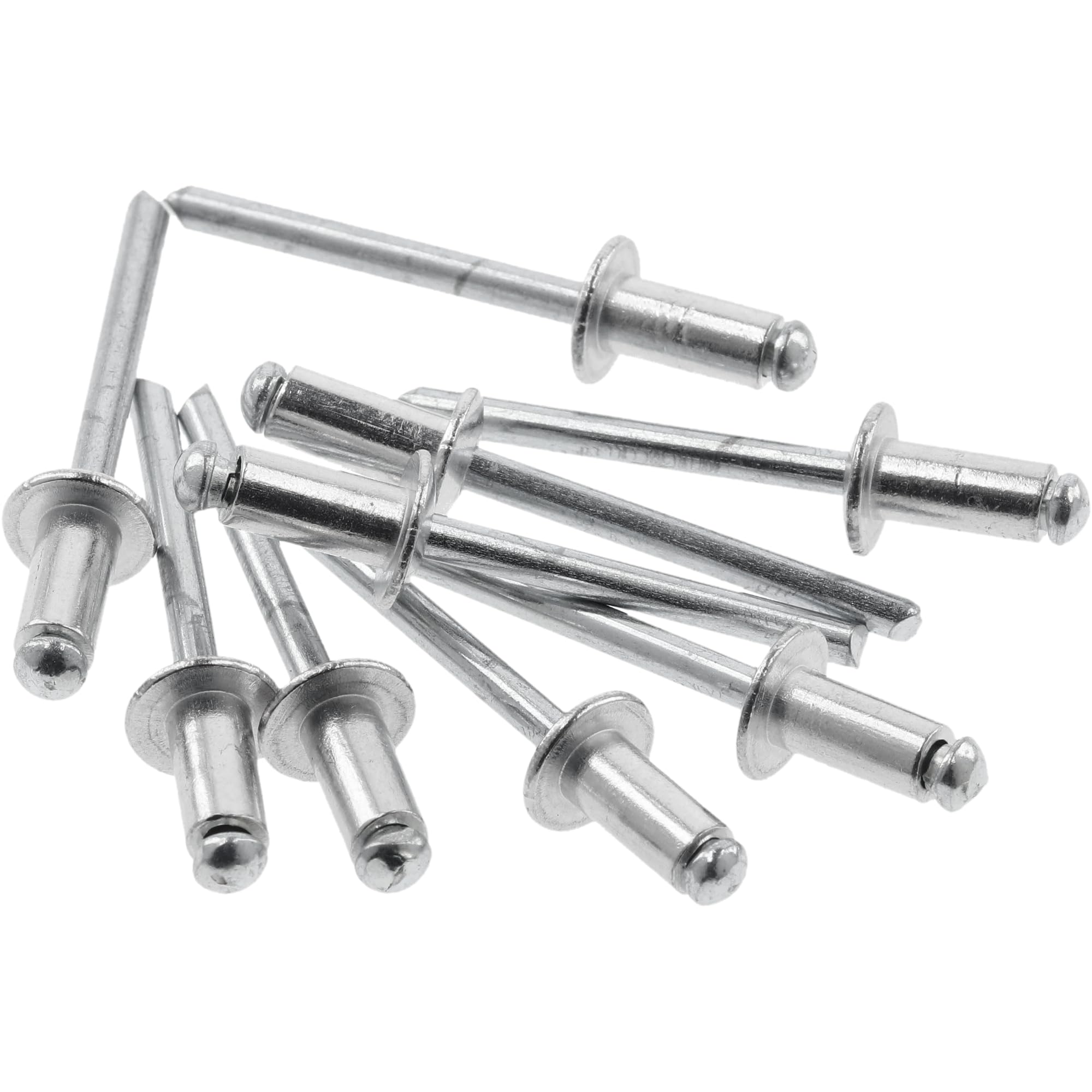 HÖGERT TECHNIK Aluminium Blind Rivets, Pop Rivets Open, Aluminium Rivets & Blind Rivets Made of Aluminium Steel, for Metal Connections in Industry and Crafts