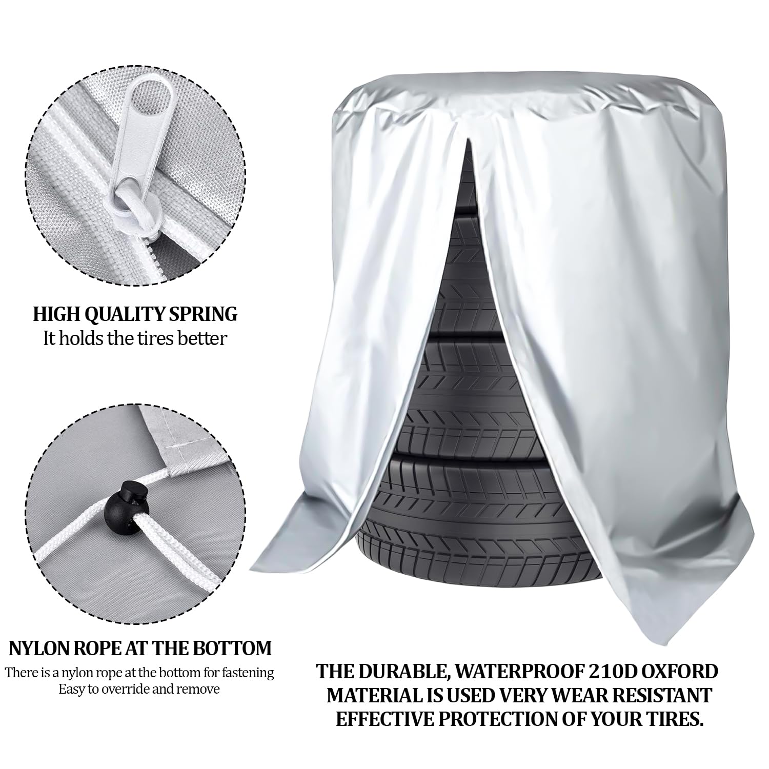 Housse Pour Pneu - Couverture De Pneu Imperméable - 14in - Loup - 12