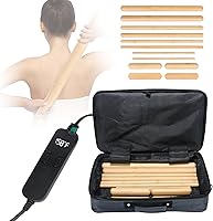 OnVisit Bamboo Massage Sticks Warmer Kit: 12pcs Portable SPA Heater with Temp Control 86-158°F for Travel & Home Therapy