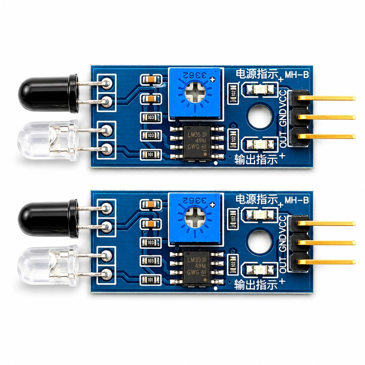IR Sensor Module for Obstacle Detection - High Sensitivity Infrared Proximity Sensor with Adjustable Distance, Compatible with Arduino, Raspberry Pi, and ESP32 Projects (Pack of 2)-image-10