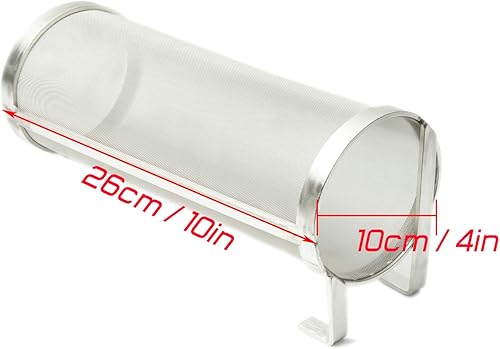 Miniatura 6 de Araña de malla de acero inoxidable de 400 micrones, filtro de tolva de 4 x 10 pulgadas, cesta de filtro de cerveza seca para barril de cerveza