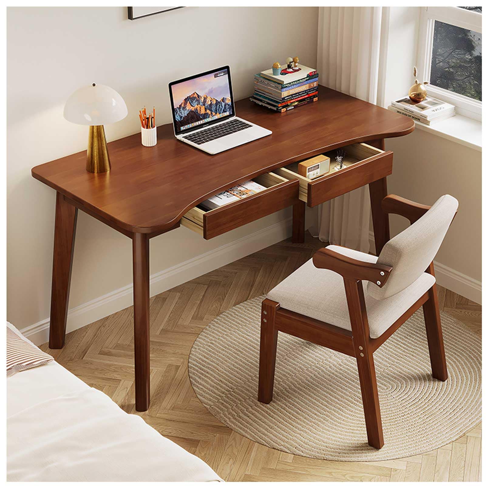 木製学習机 引き出し2つ机のみ　別で椅子出品しています。 まもなく出品終了！最終価格！木製学習机 引き出し2つ机のみ 別で椅子