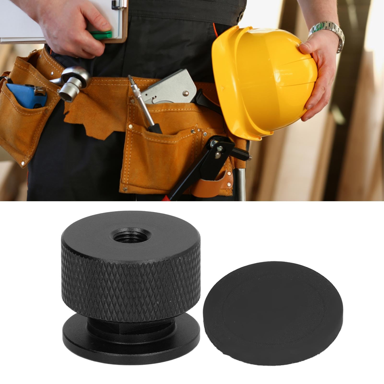 Huajunming 11.3Mm Welding Hood Pipeliner Helmet Fasteners Aluminum Helmet Pipeliner Parts Black