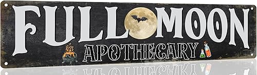 Vista 17 de Dsyvukt Letrero de metal con texto en inglés «Park Your Broom» con texto en inglés «Stay for a Spell» («Stay for a Spell») para cocina, hogar, W1