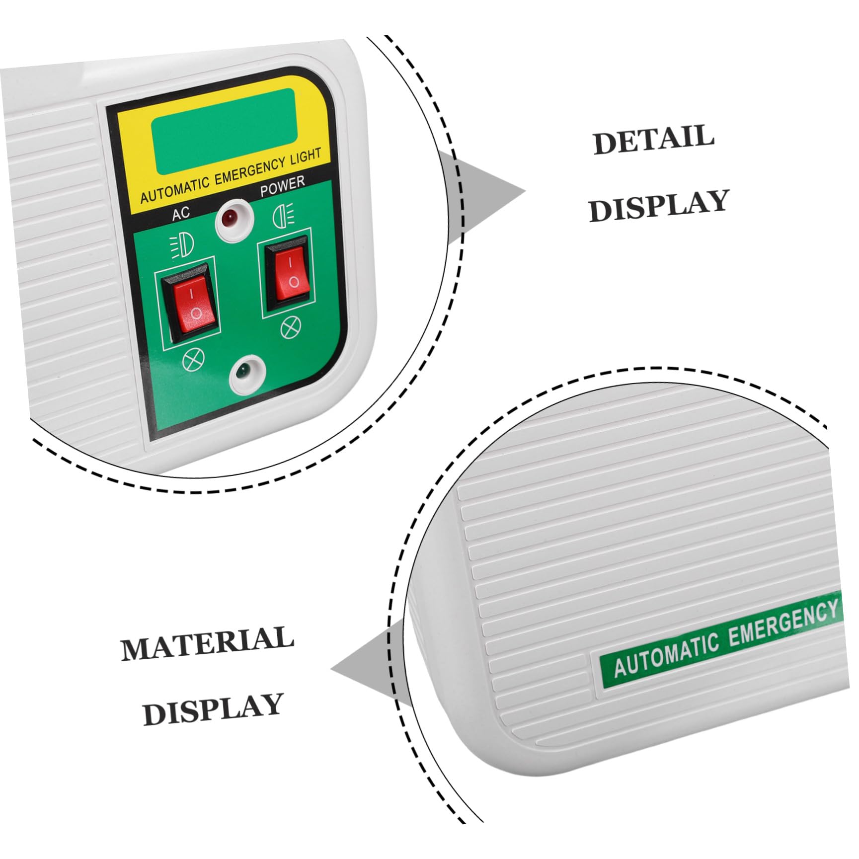LIFKOME Lampada di Emergenza Doppia Testa LED Bianca da Parete | Illuminazione di Emergenza Antincendio, Testine Orientabili, Plastico, Corridoi e Hall, Cinema e Hotel