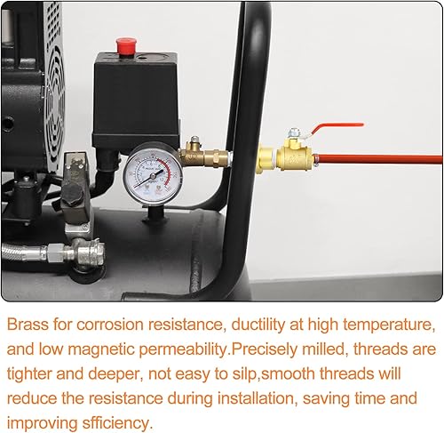 Miniatura 5 de GASHER 5 piezas de tubería de latón, acoplamiento, adaptador reductor, 12 "x 38" NPT hembra