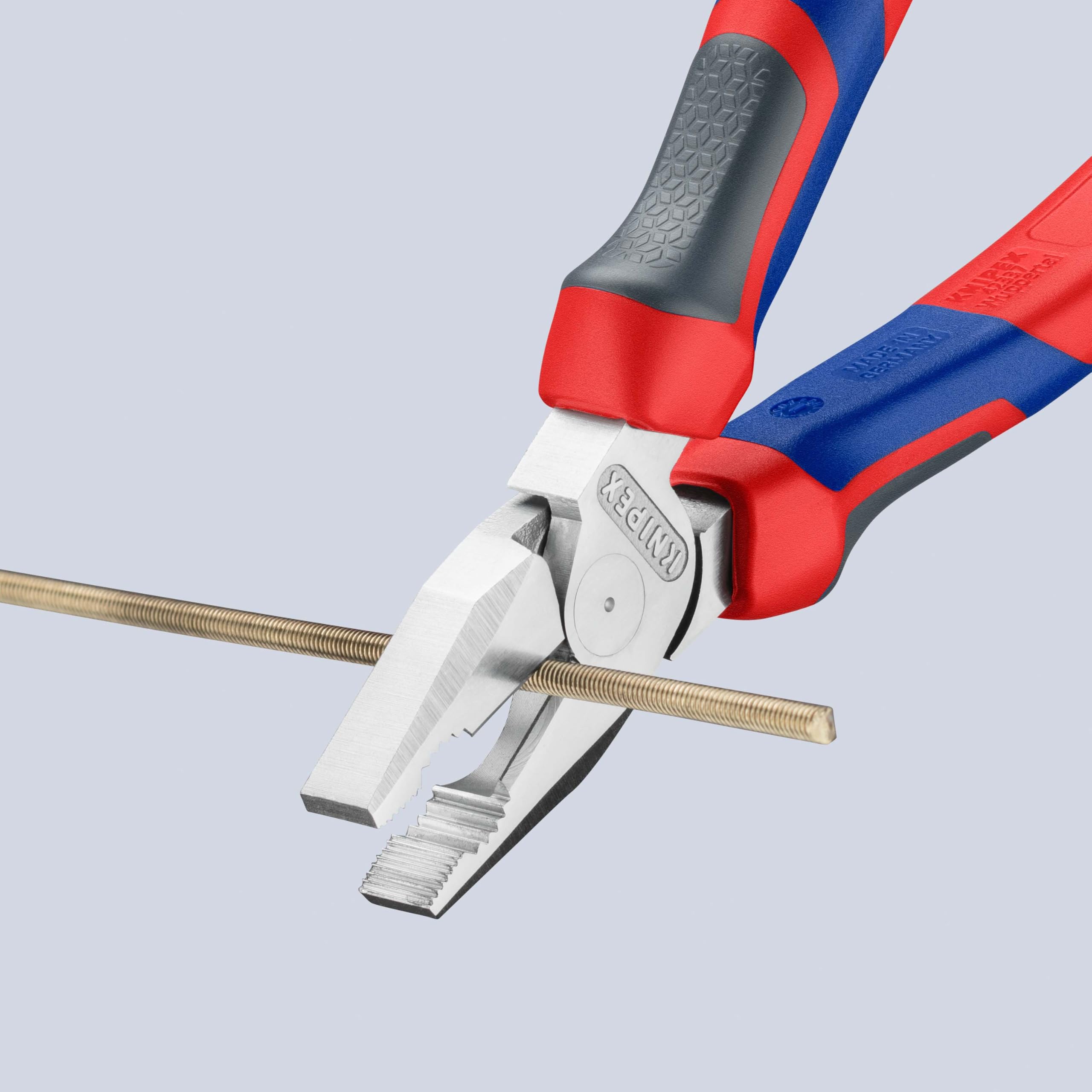 KNIPEX Szczypce uniwersalne o zwiększonym przełożeniu chromowany z rękojeściami Comfort 180 mm, 02 05 180